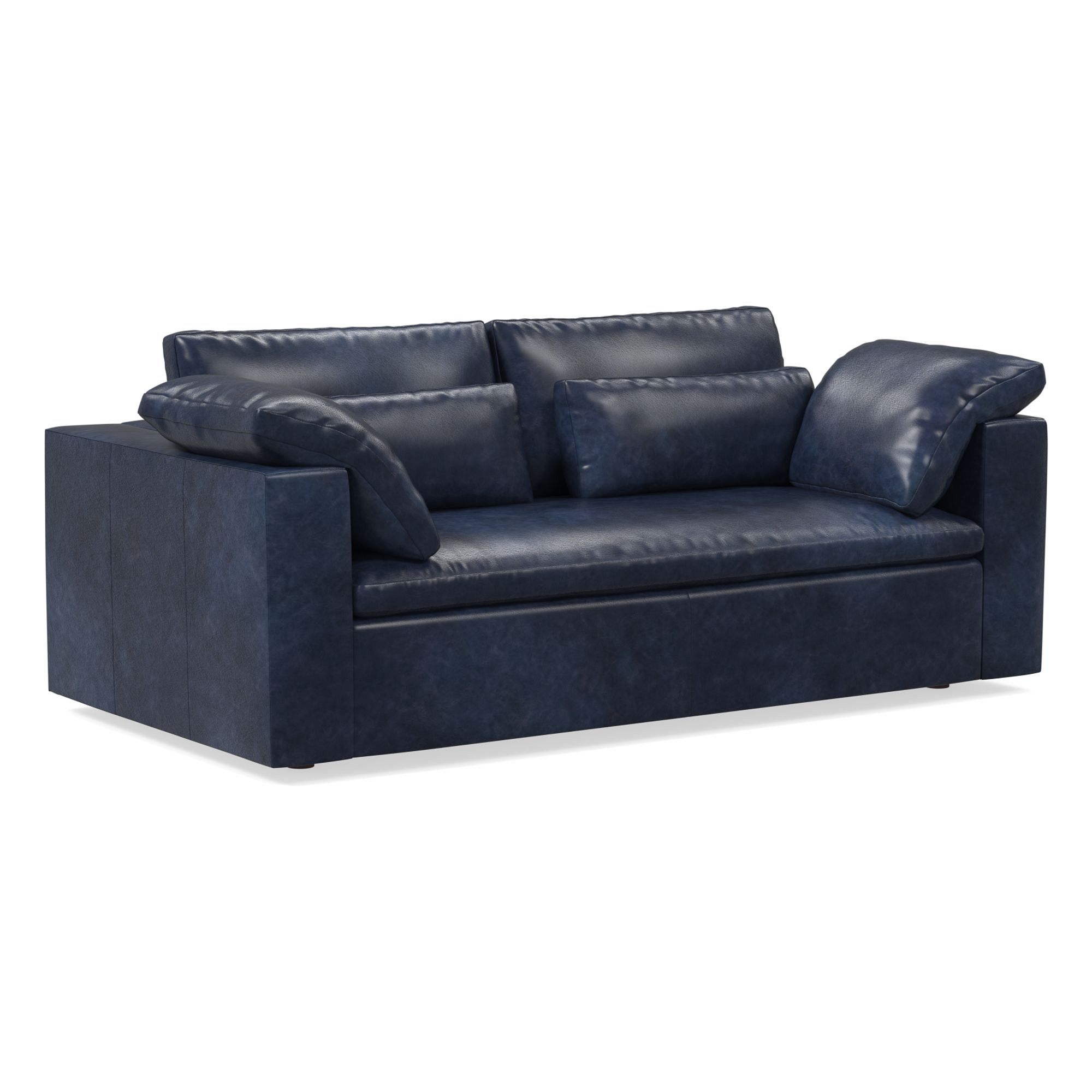 Harmony Modular Leather Sofa (82"–92") | West Elm