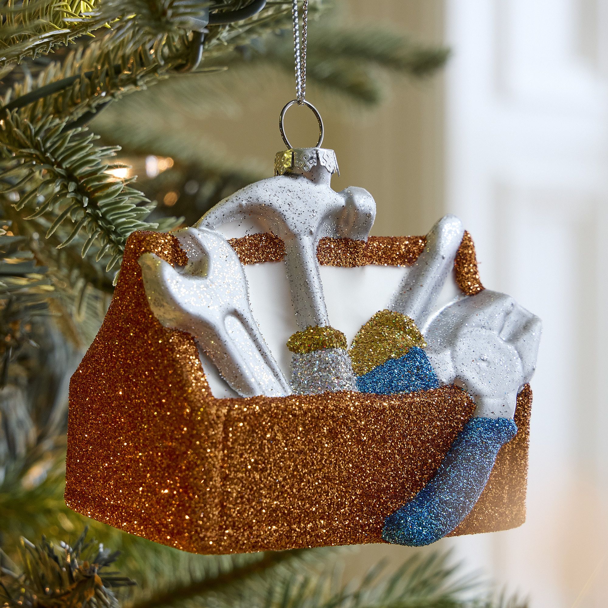 Glass Toolbox Ornament | West Elm