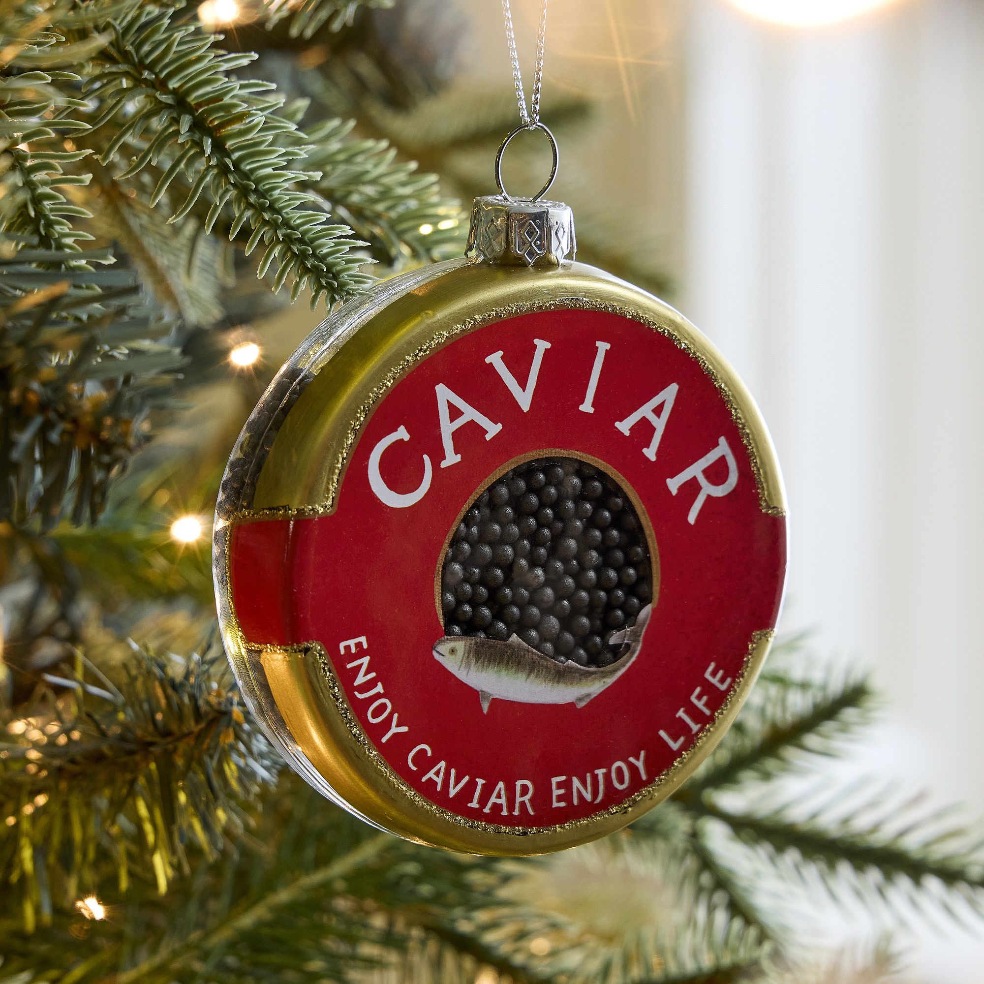 Glass Caviar Ornament | West Elm