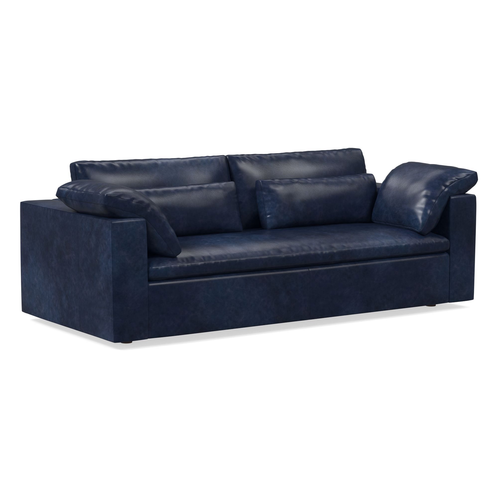 Harmony Modular Leather Sofa (82"–92") | West Elm