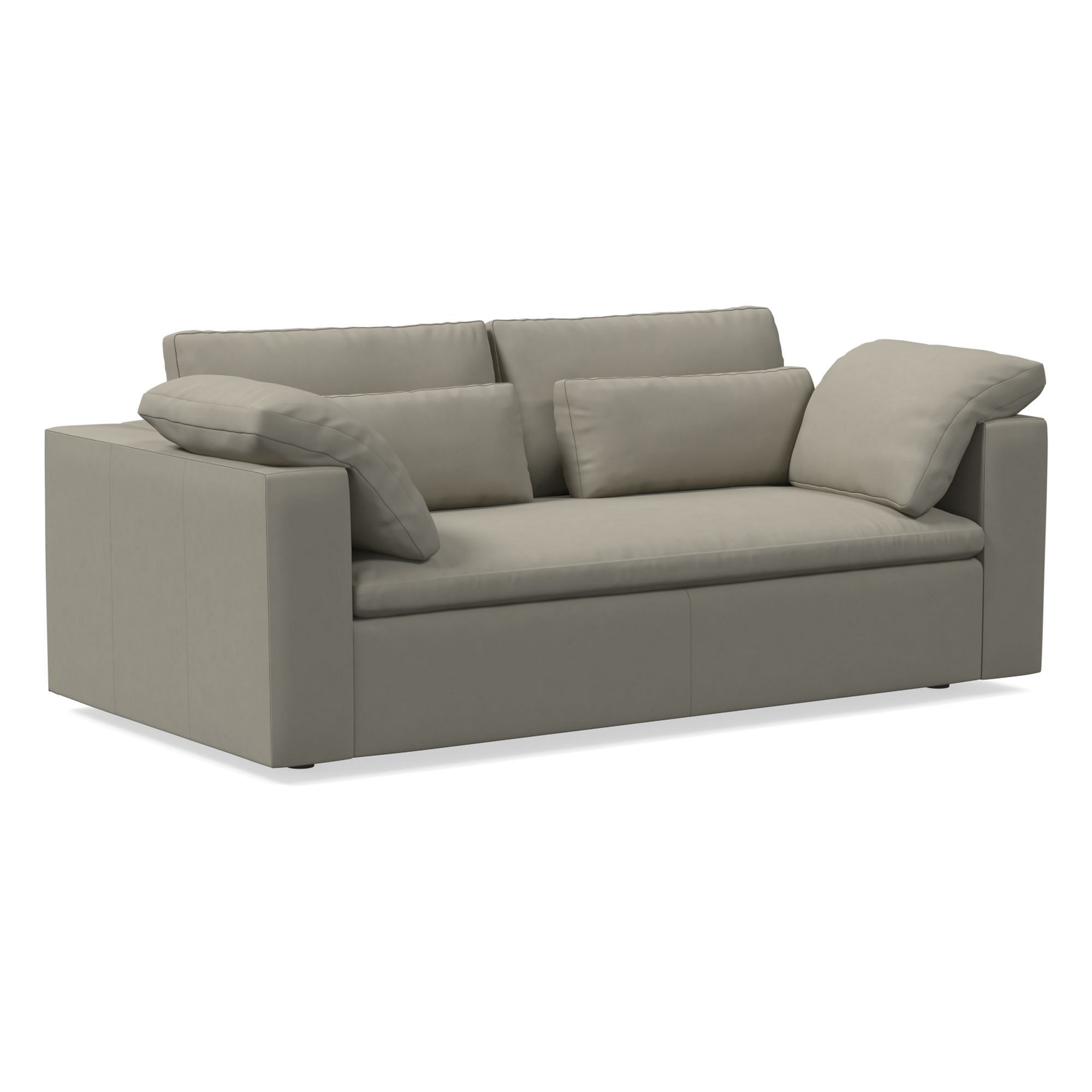 Harmony Modular Leather Sofa (82"–92") | West Elm