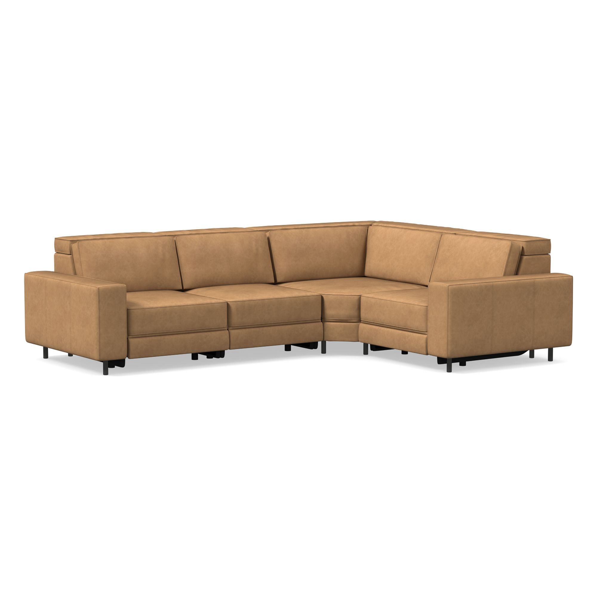 Axel Motion Leather 5 Piece Sectional | Sofa With Chaise West Elm