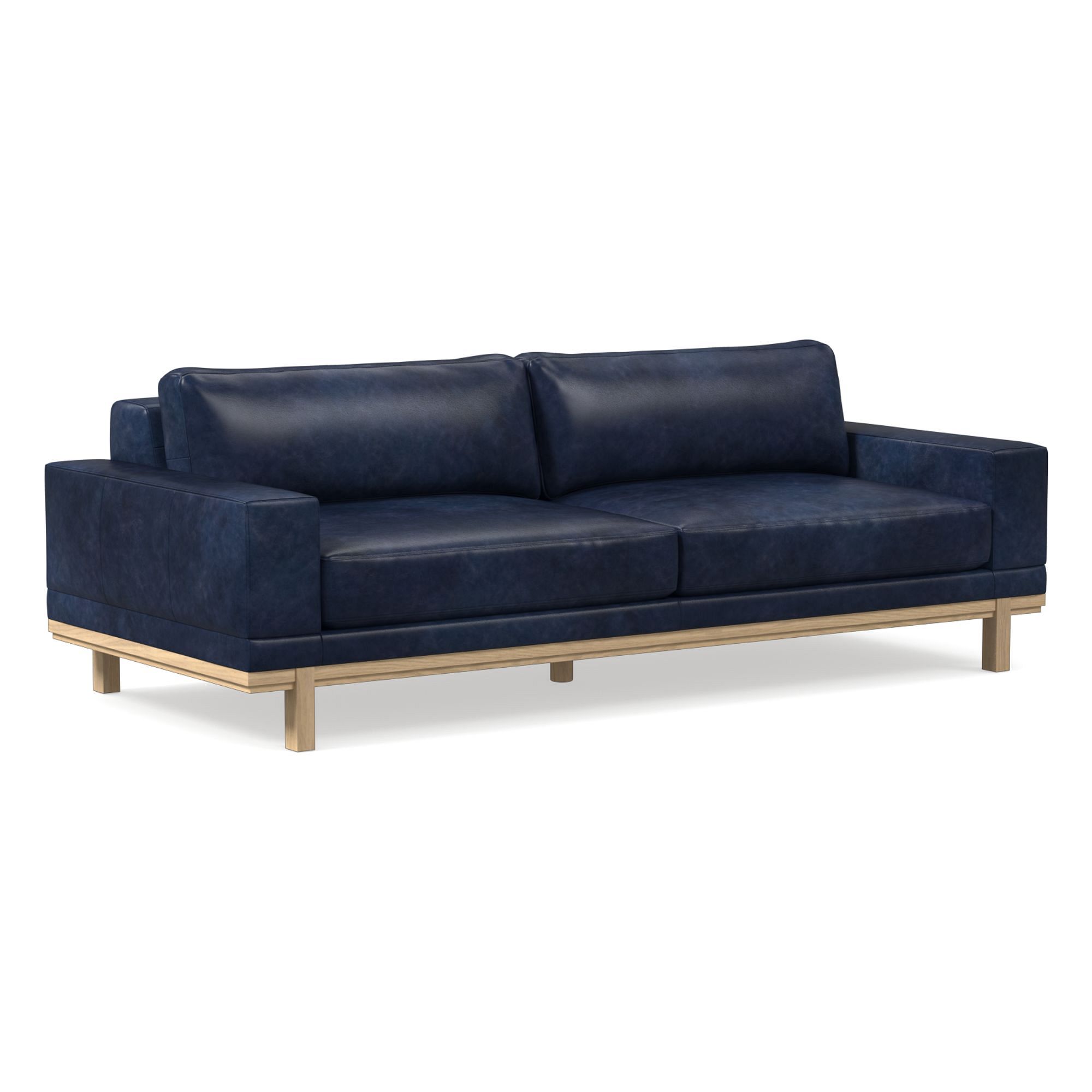 Dewitt Leather Sofa (76"–96") | West Elm