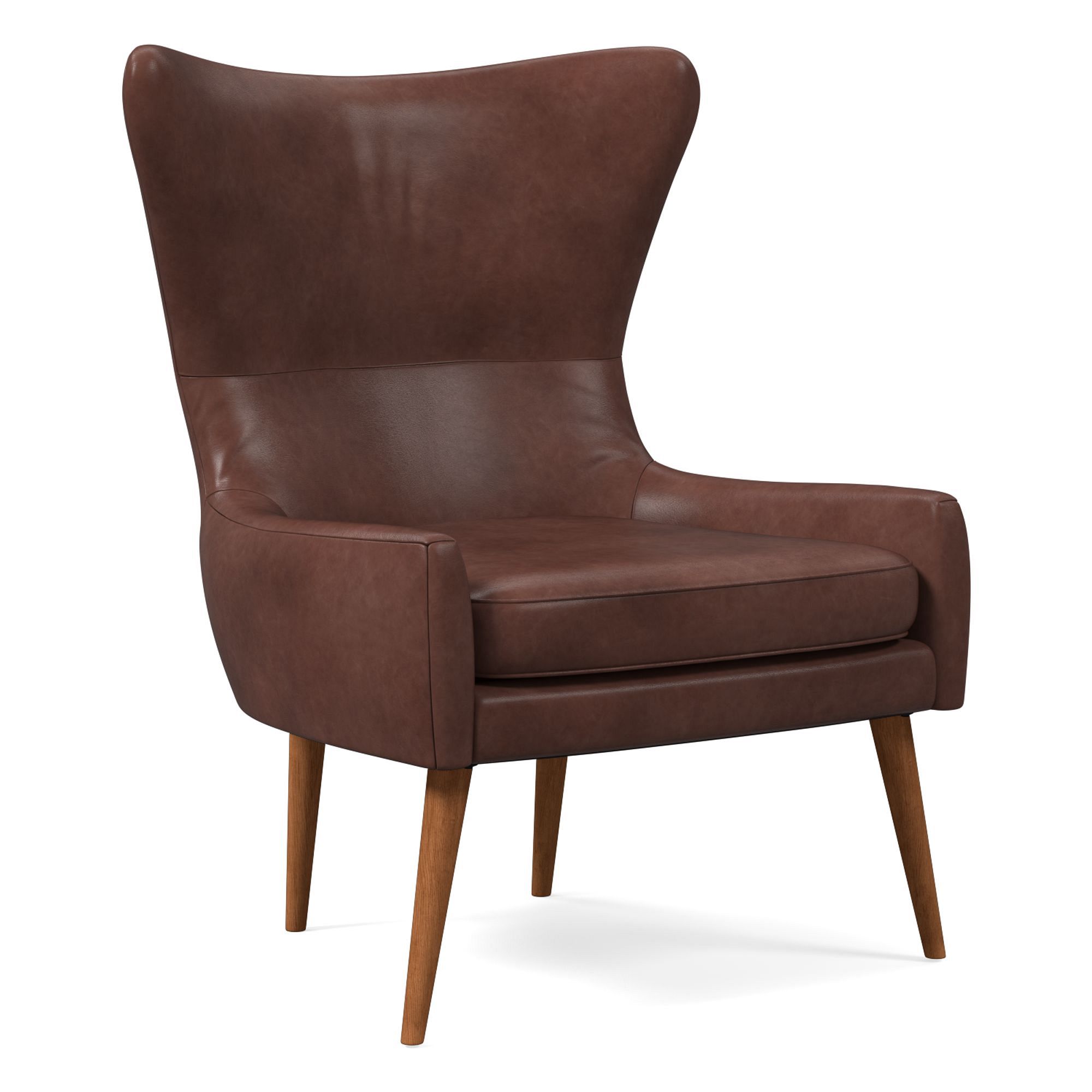 Erik Leather Wing Chair | West Elm