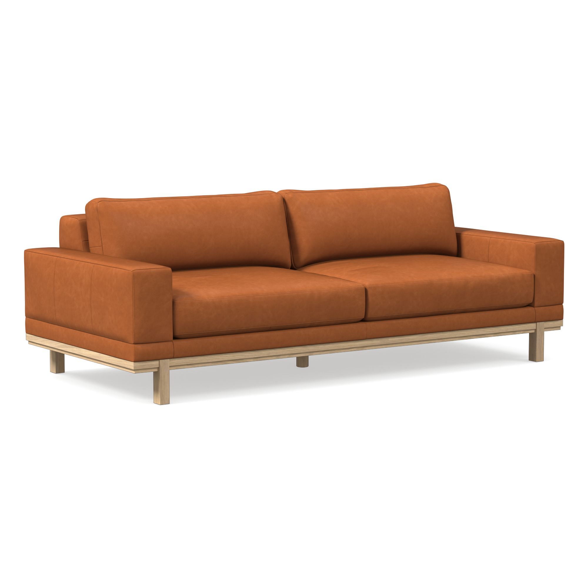 Dewitt Leather Sofa (76"–96") | West Elm