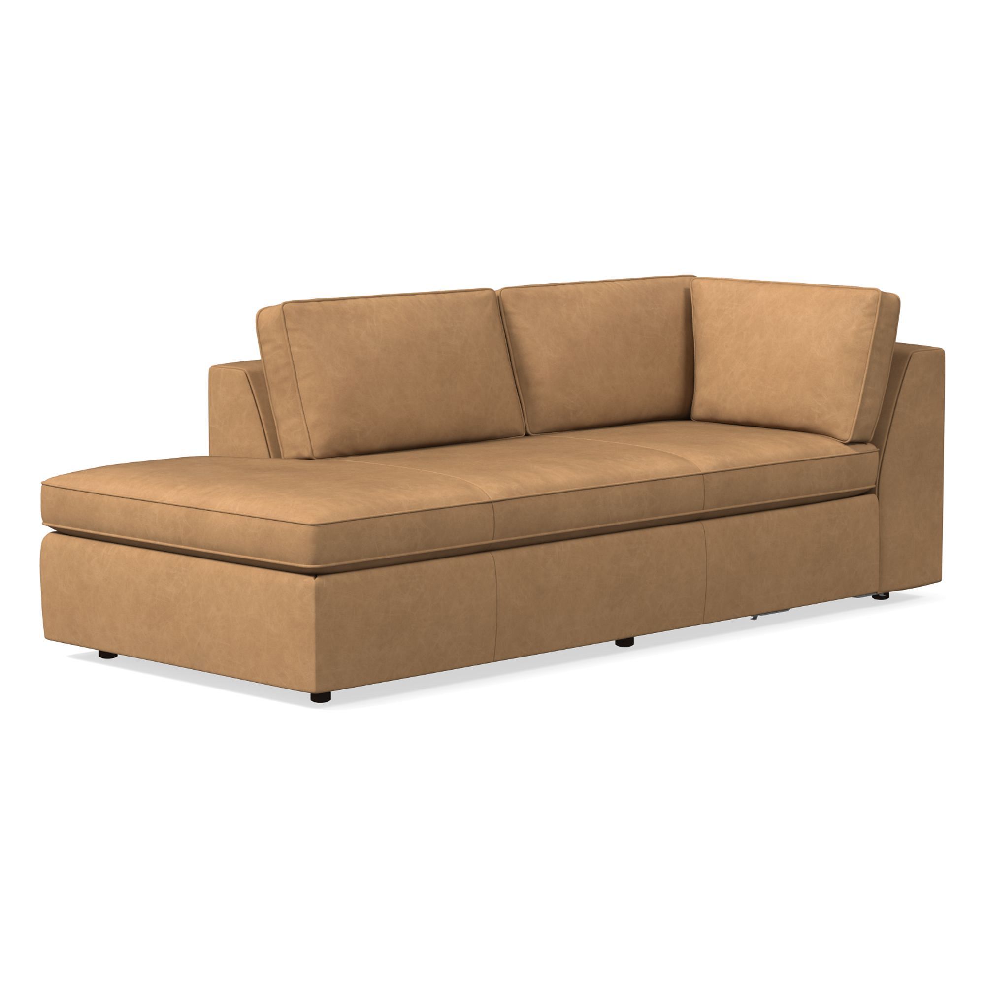 Build Your Own - Harris Leather Sectional | West Elm