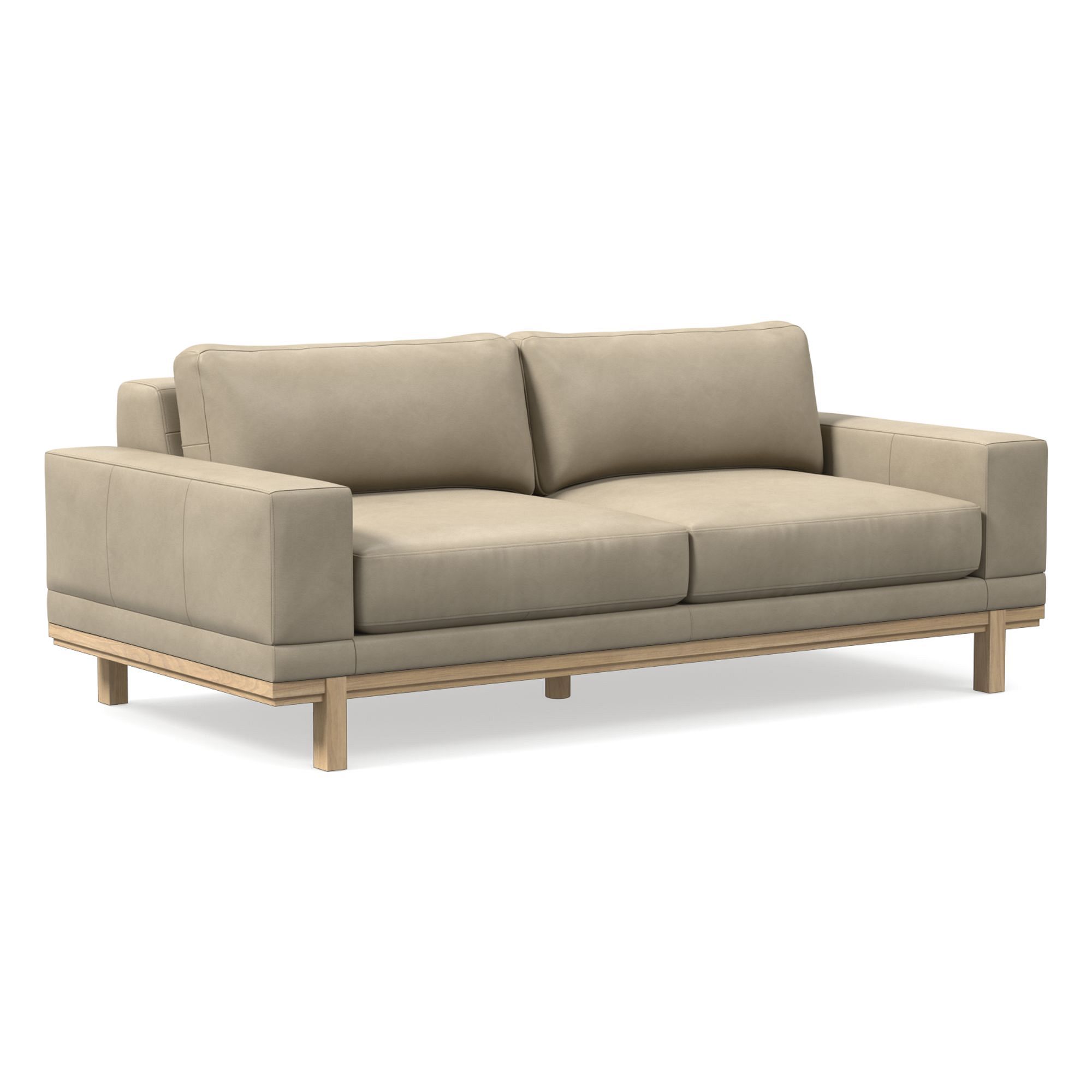 Dewitt Leather Sofa (76"–96") | West Elm