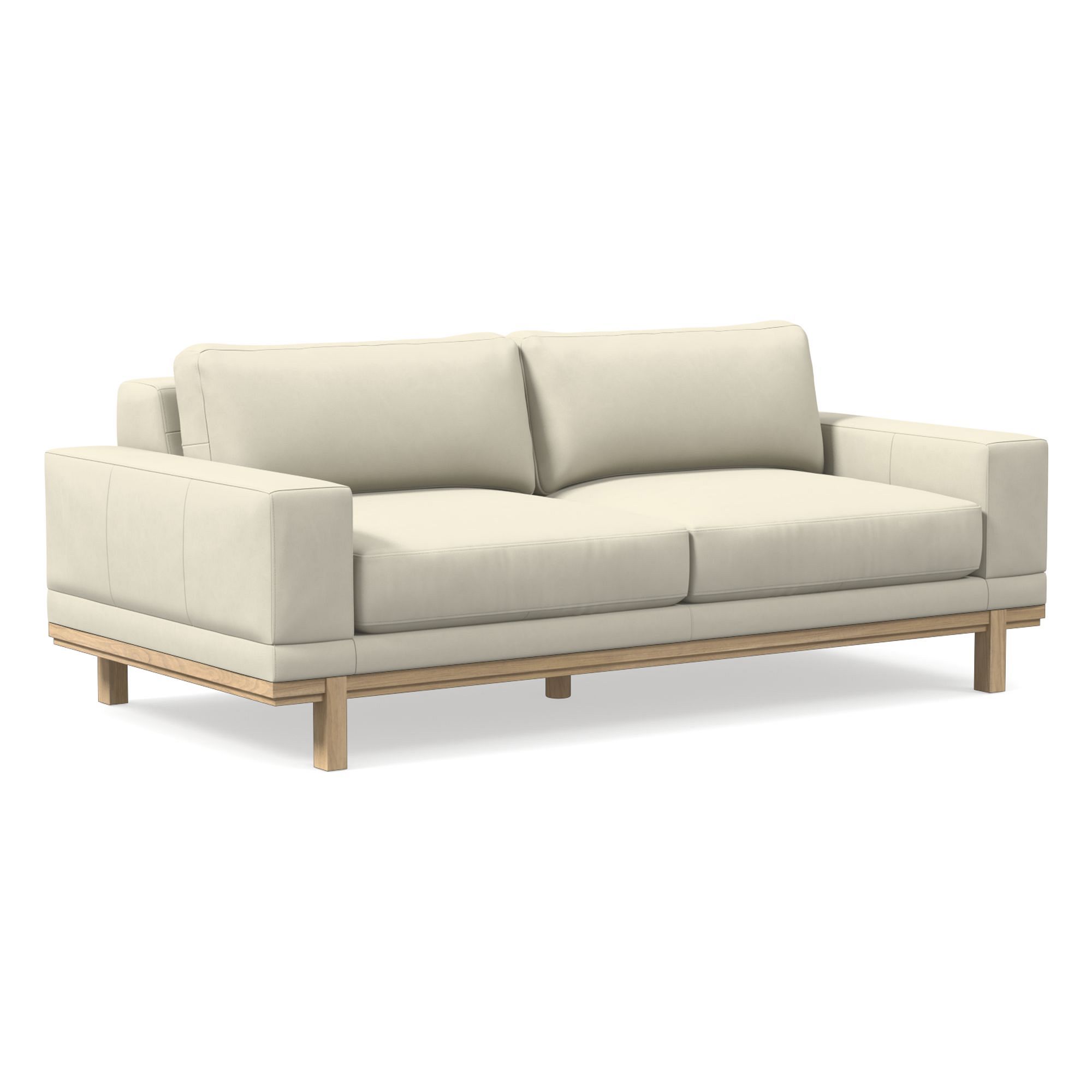 Dewitt Leather Sofa (76"–96") | West Elm