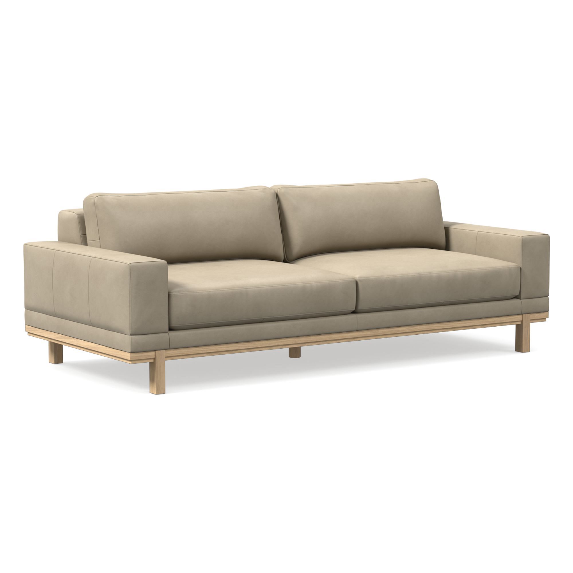 Dewitt Leather Sofa (76"–96") | West Elm