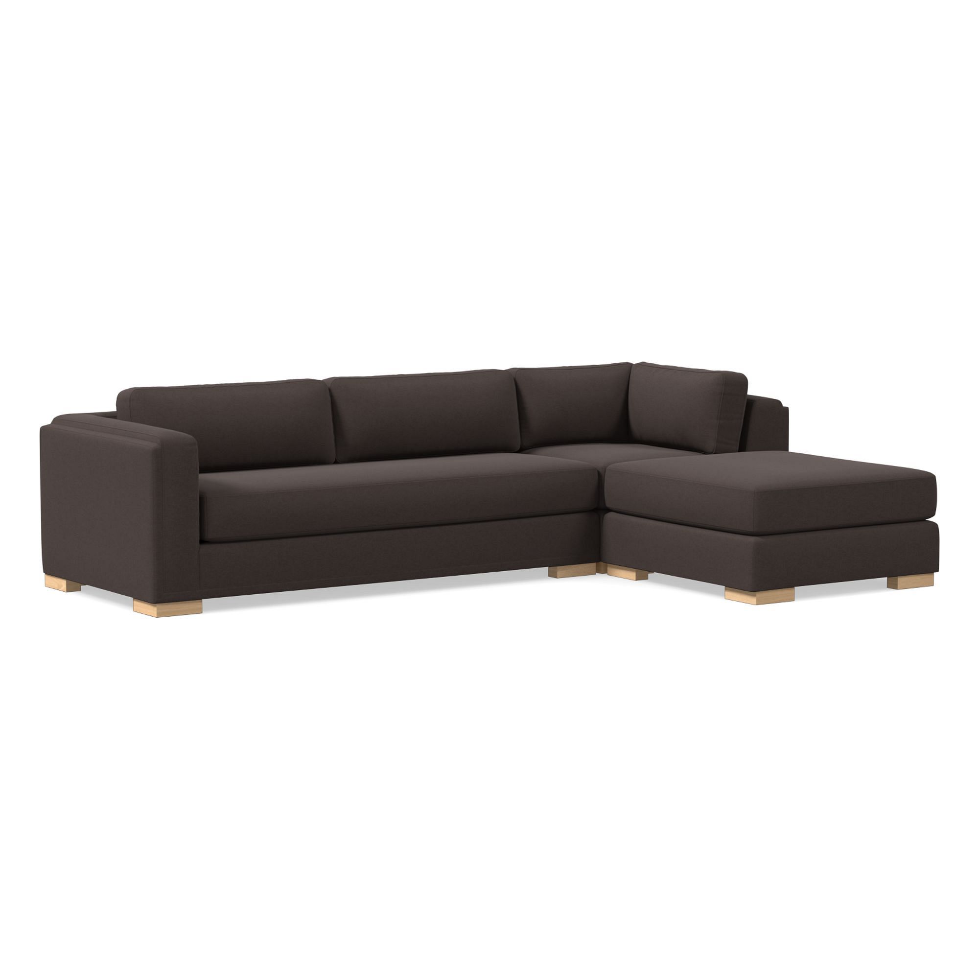 Nassau 3-Piece Ottoman Sectional (117") | West Elm