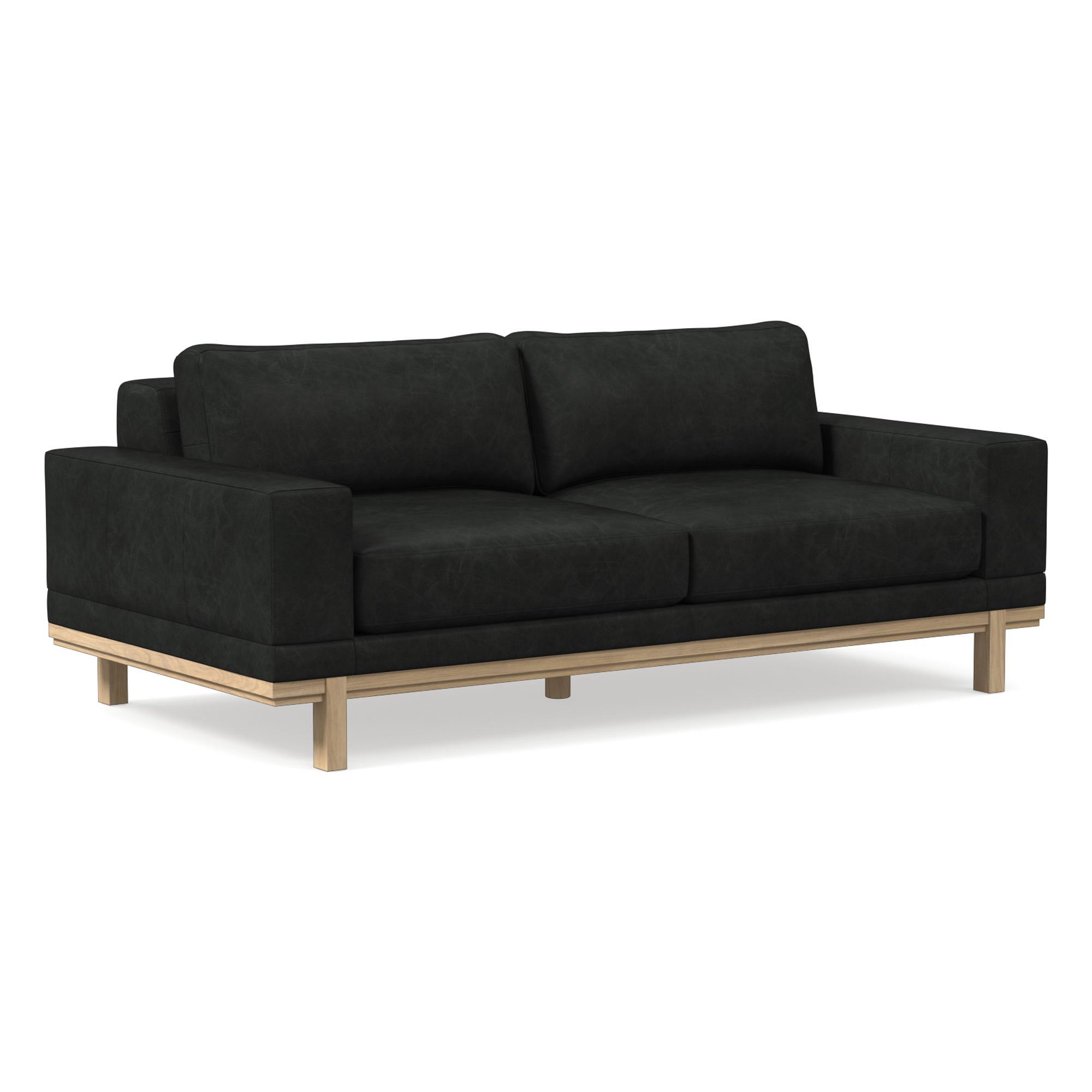 Dewitt Leather Sofa (76"–96") | West Elm