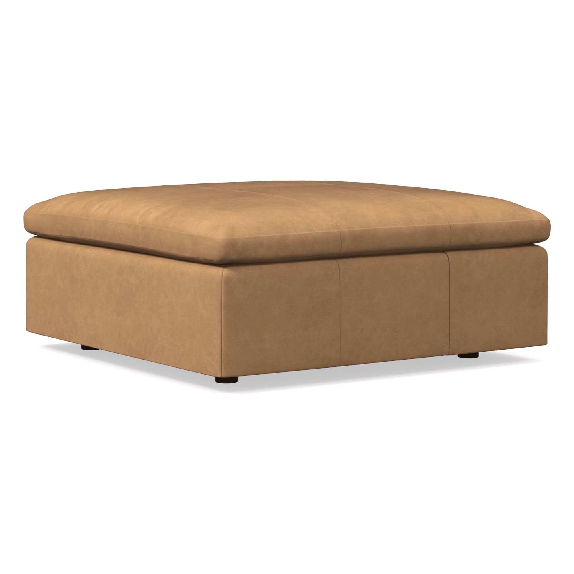 Harmony Modular Leather Ottoman | West Elm