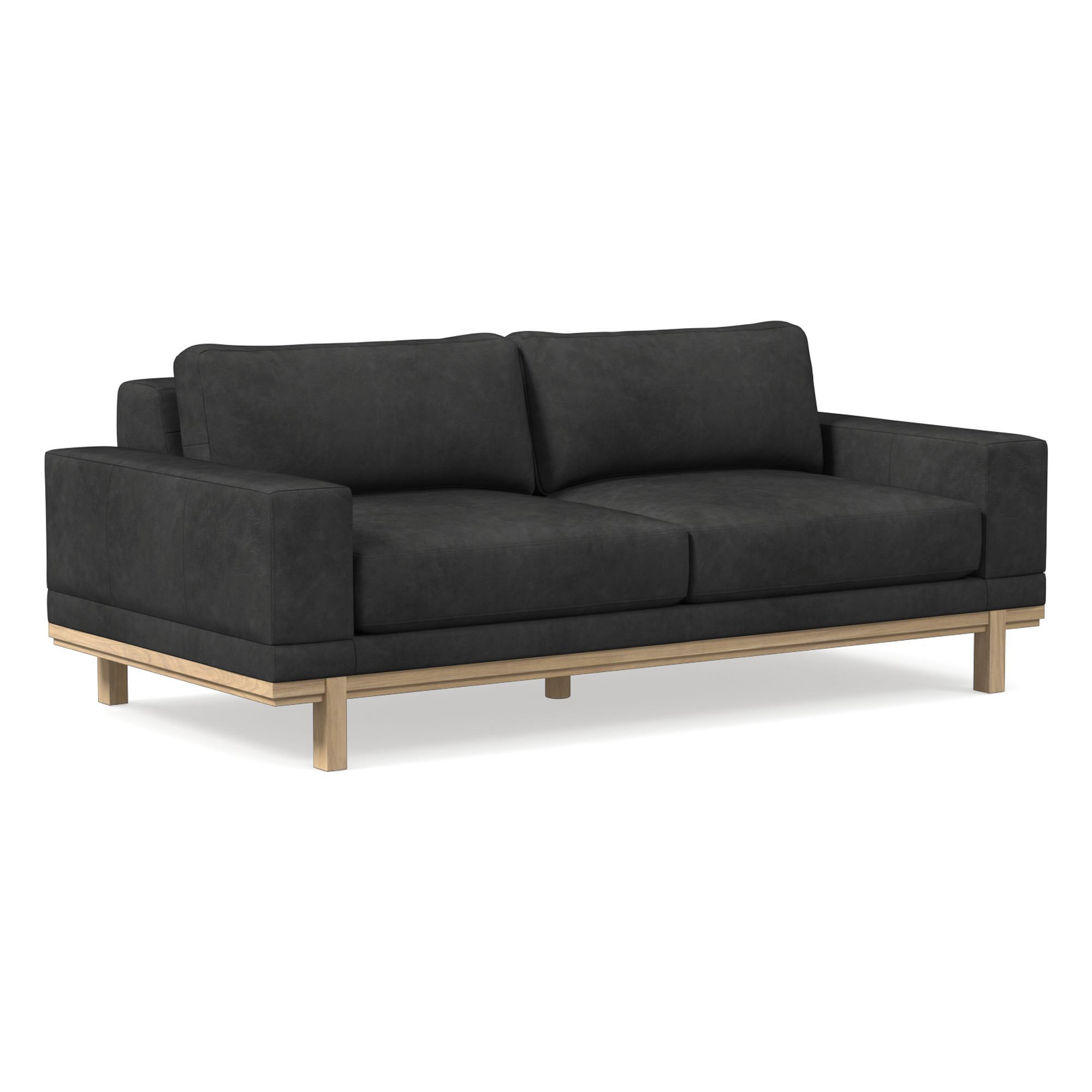 Dewitt Leather Sofa (76"–96") | West Elm