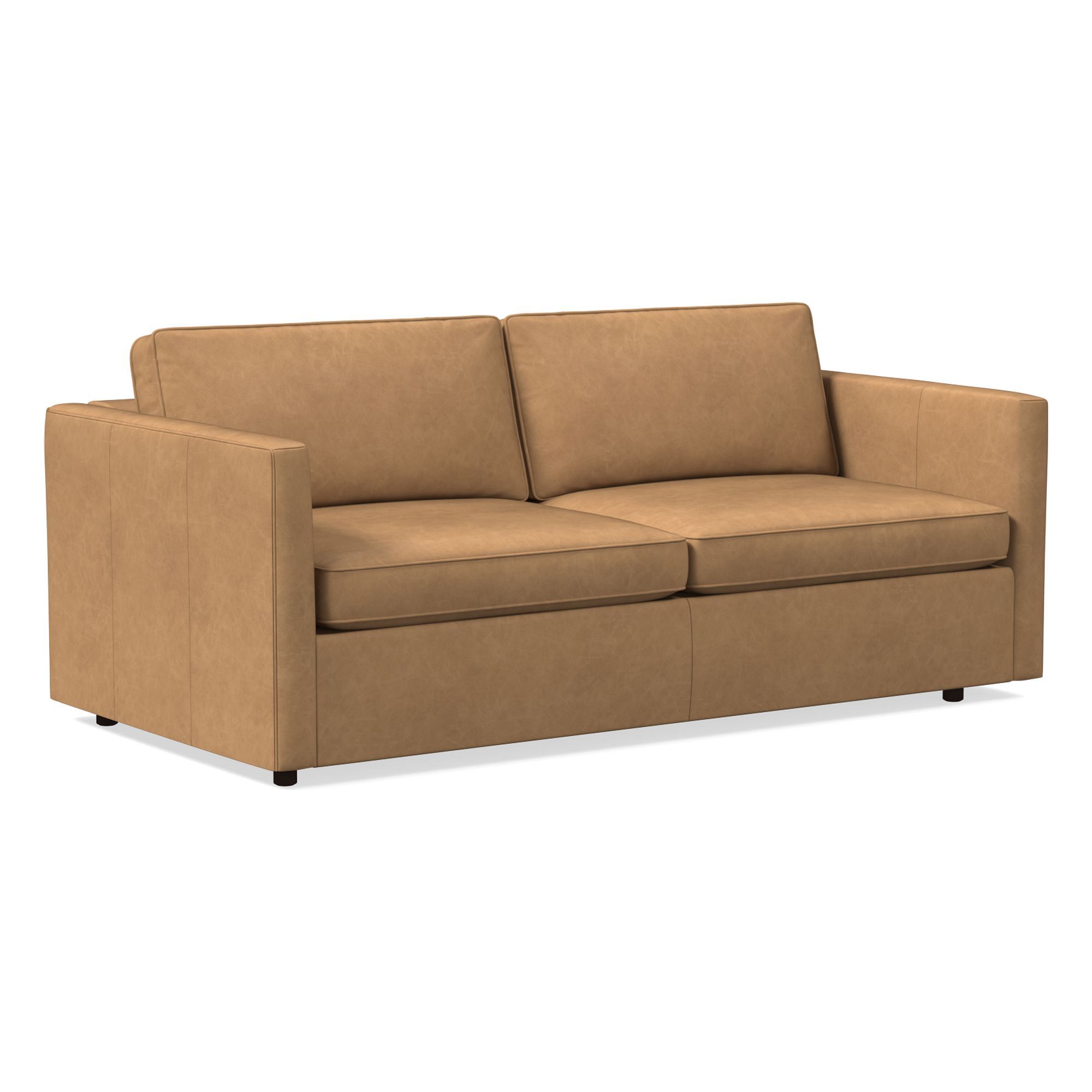 Harris Leather Queen Sleeper Sofa (78") | West Elm