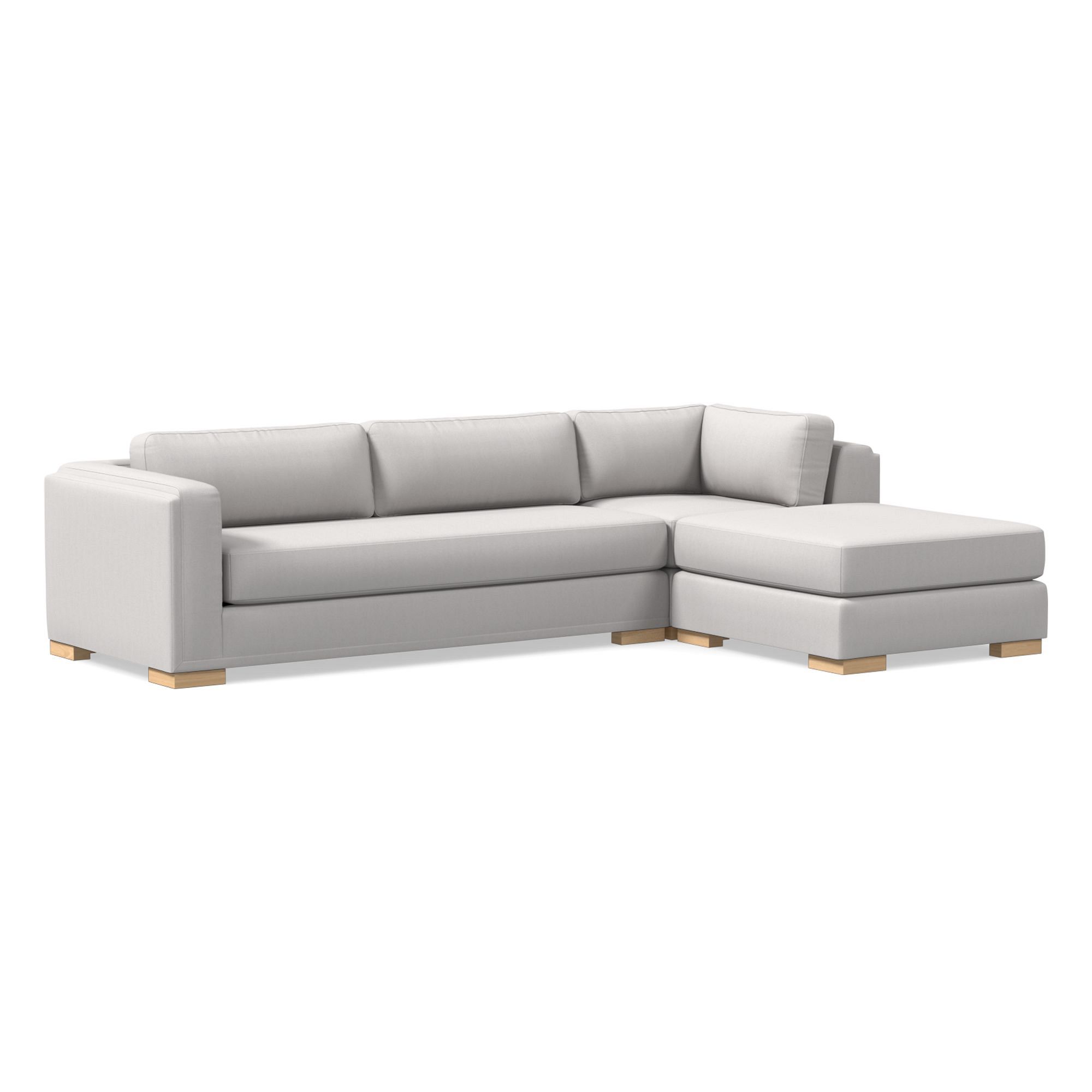 Nassau 3-Piece Ottoman Sectional (117") | West Elm