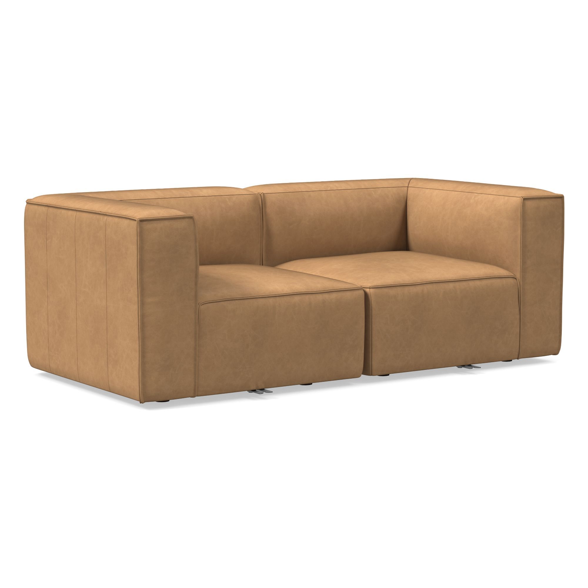 Remi Leather Modular Sofa (72"–108") | West Elm