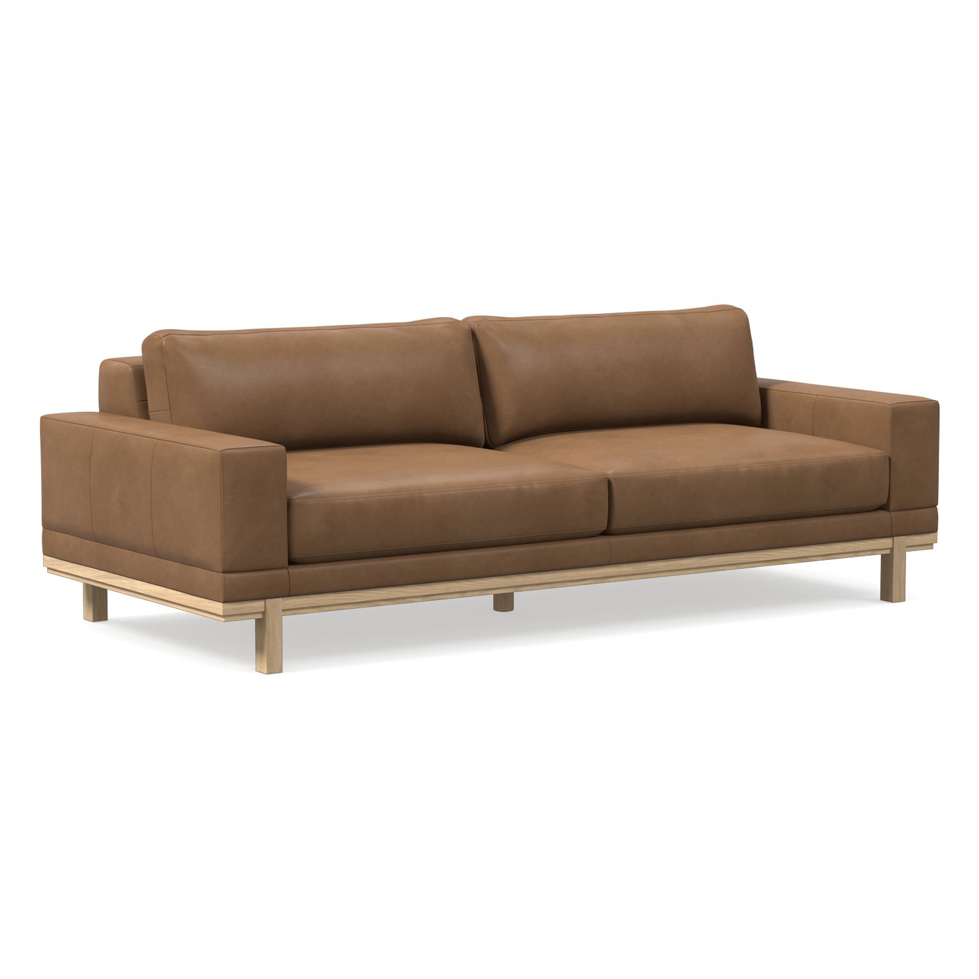 Dewitt Leather Sofa (76"–96") | West Elm