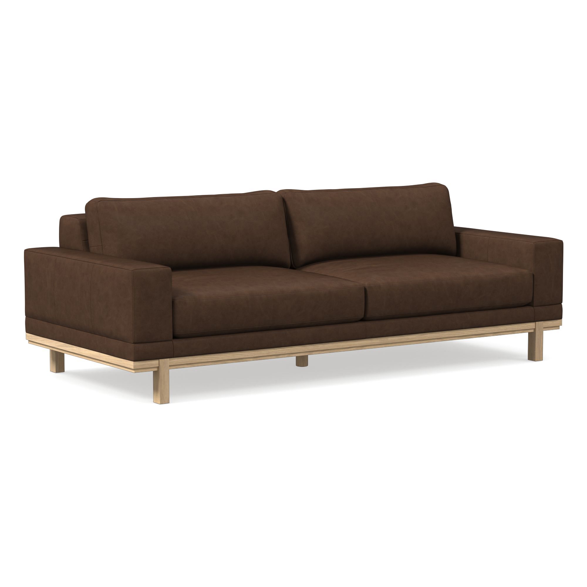 Dewitt Leather Sofa (76"–96") | West Elm