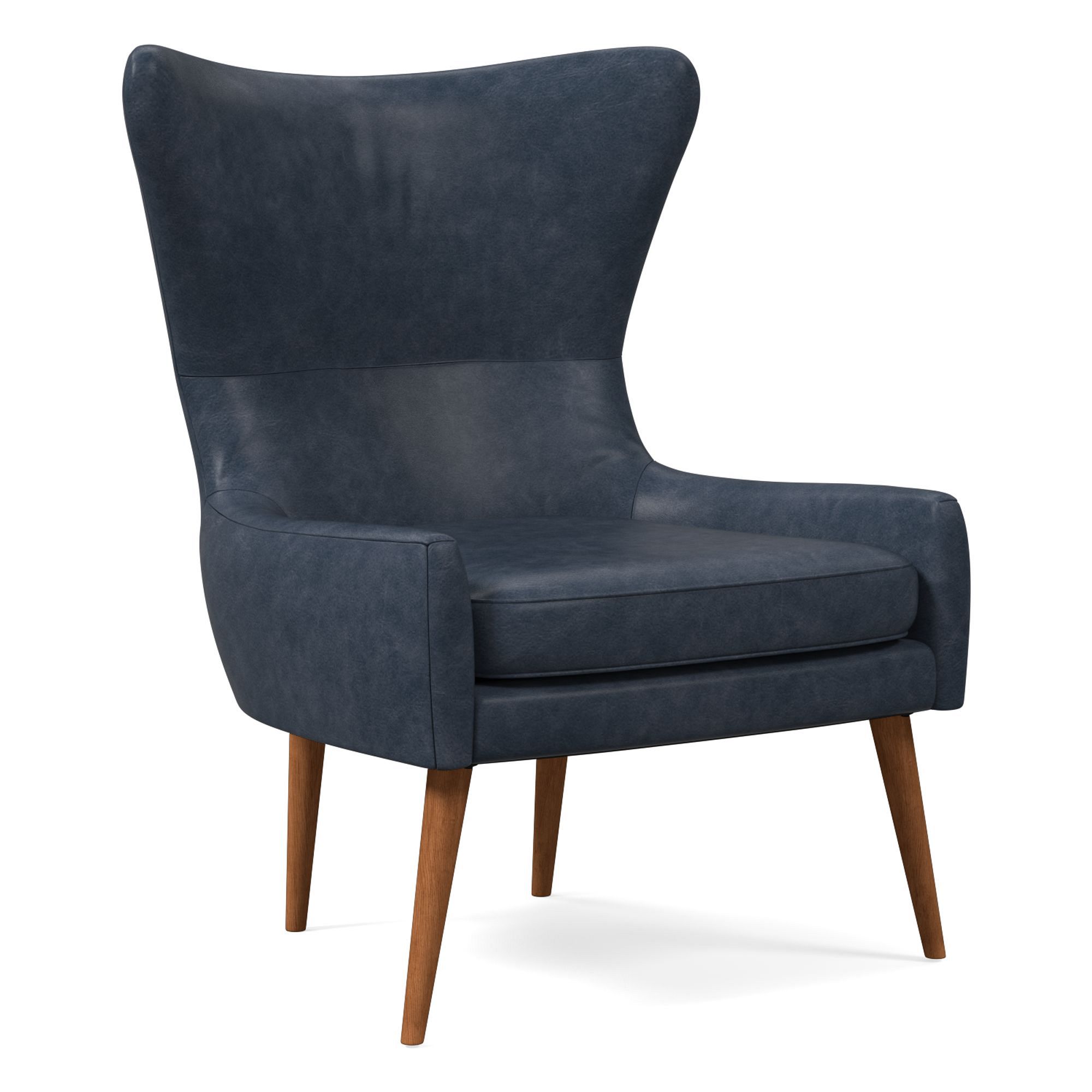 Erik Leather Wing Chair | West Elm