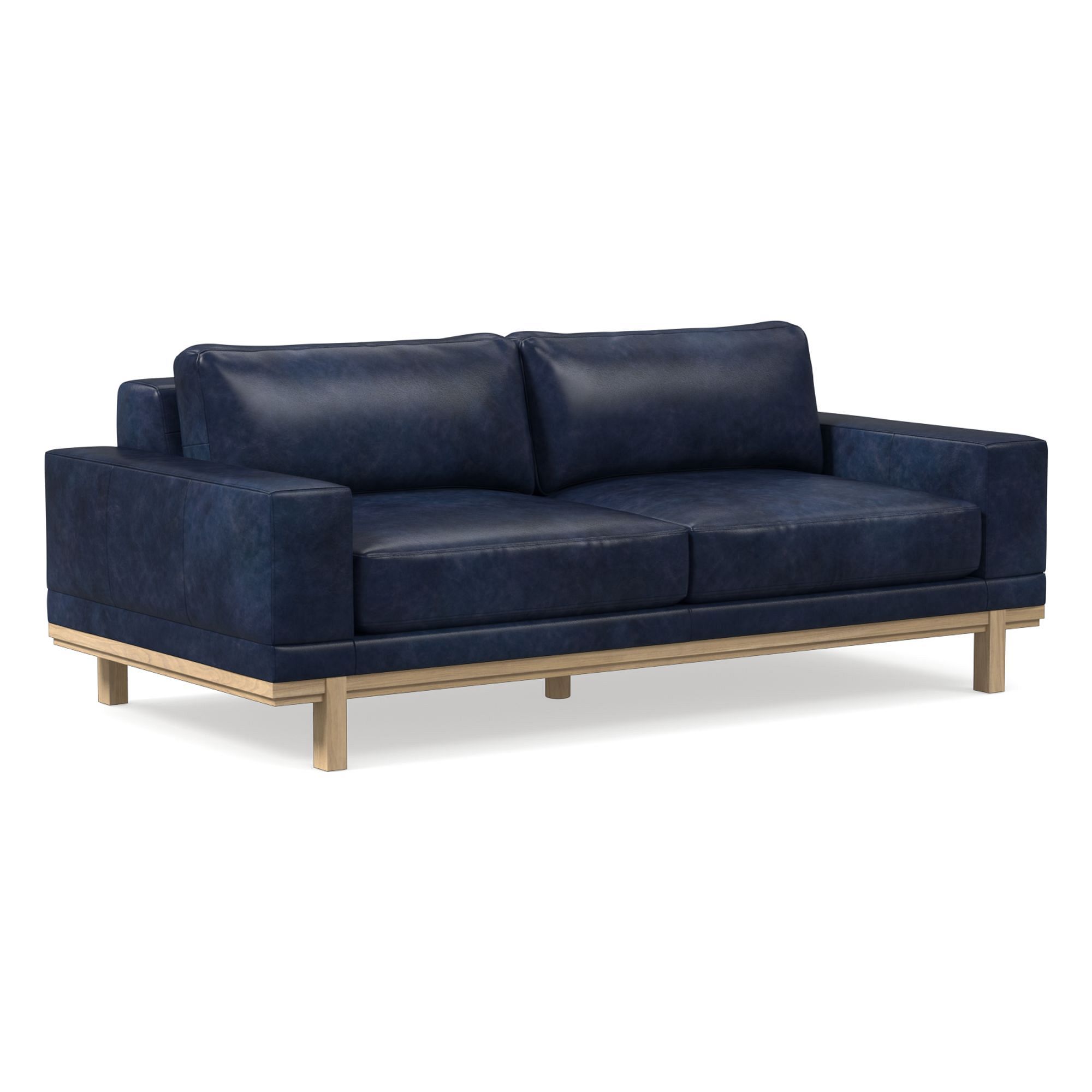 Dewitt Leather Sofa (76"–96") | West Elm