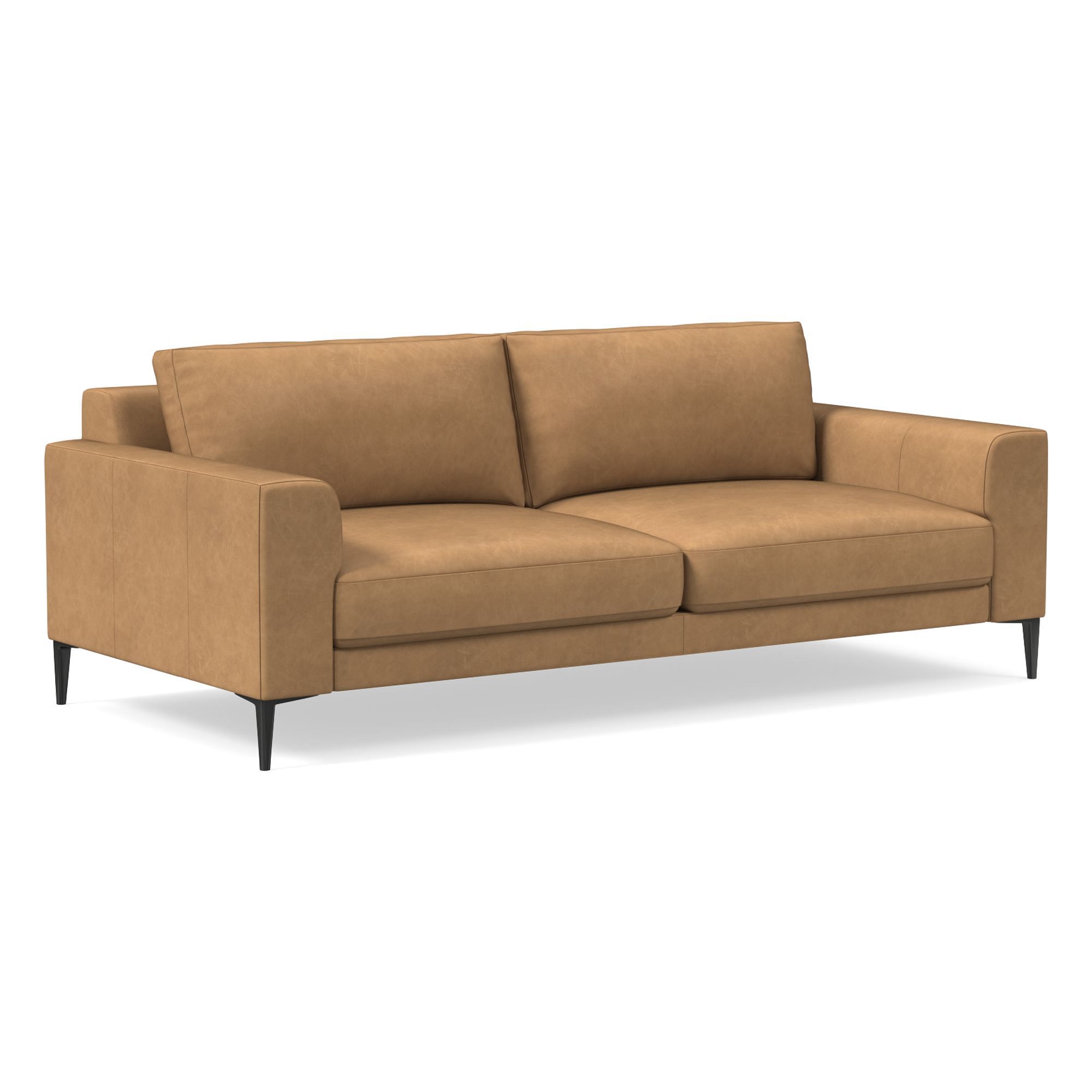 Harper Leather Sofa (76"–96") | West Elm