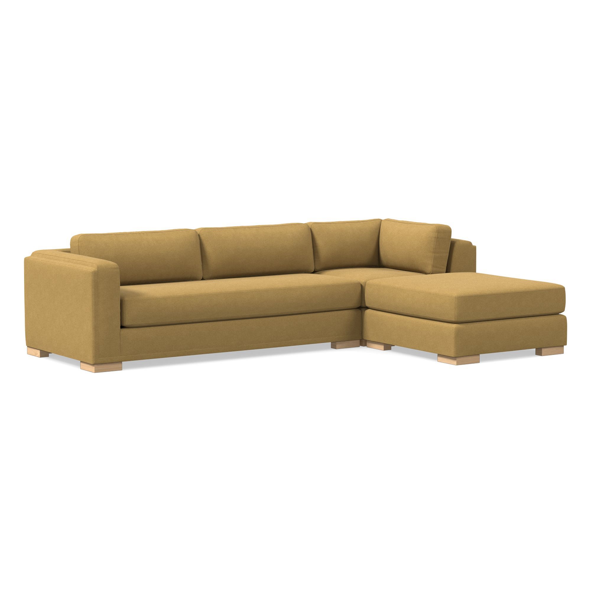 Nassau 3-Piece Ottoman Sectional (117") | West Elm