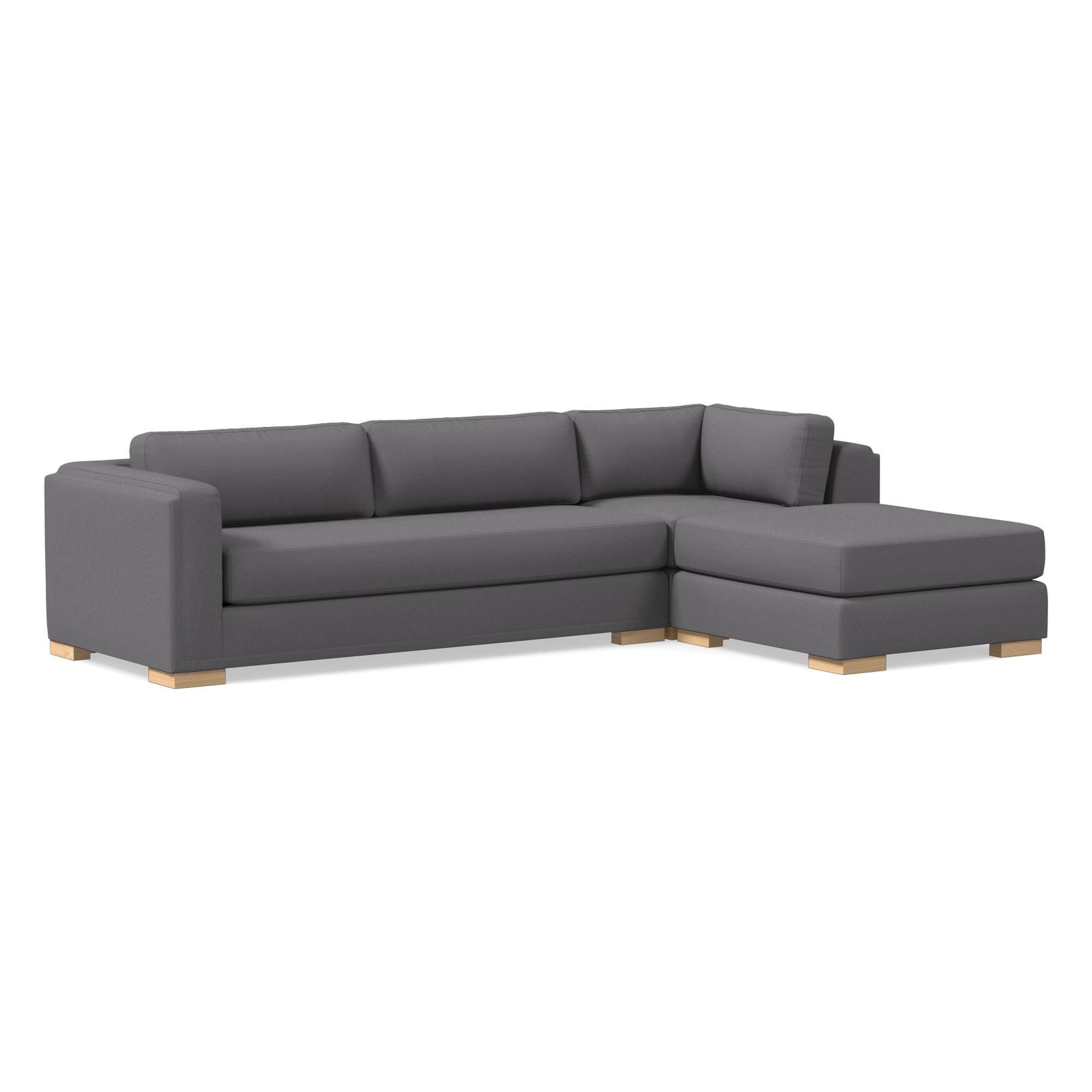 Nassau 3-Piece Ottoman Sectional (117") | West Elm