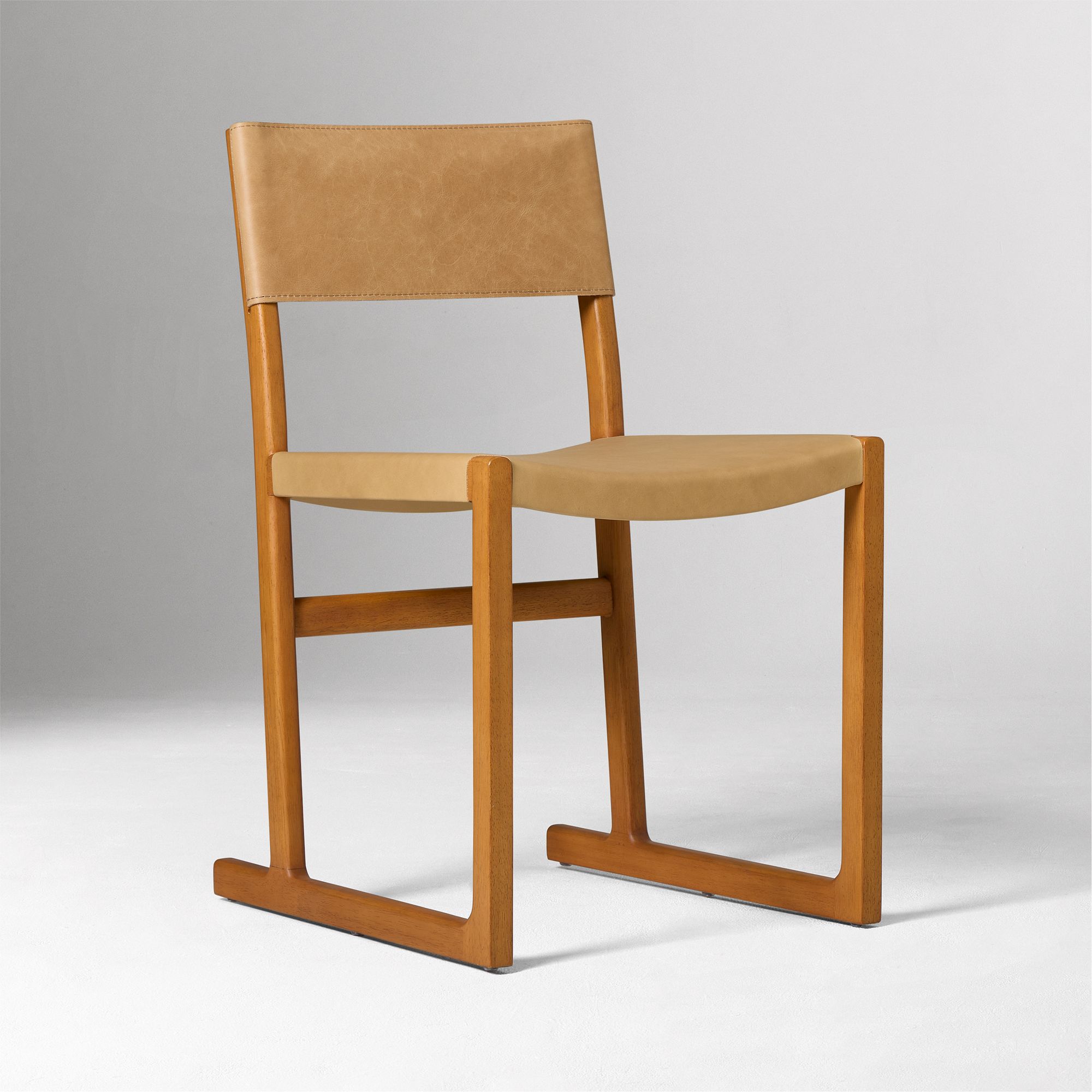 Clyde Leather Dining Chair | West Elm