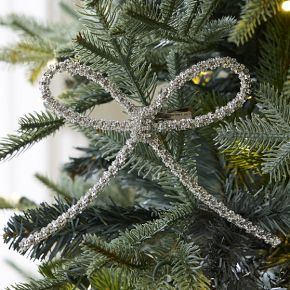 Shiny Rope Bow Ornament | West Elm
