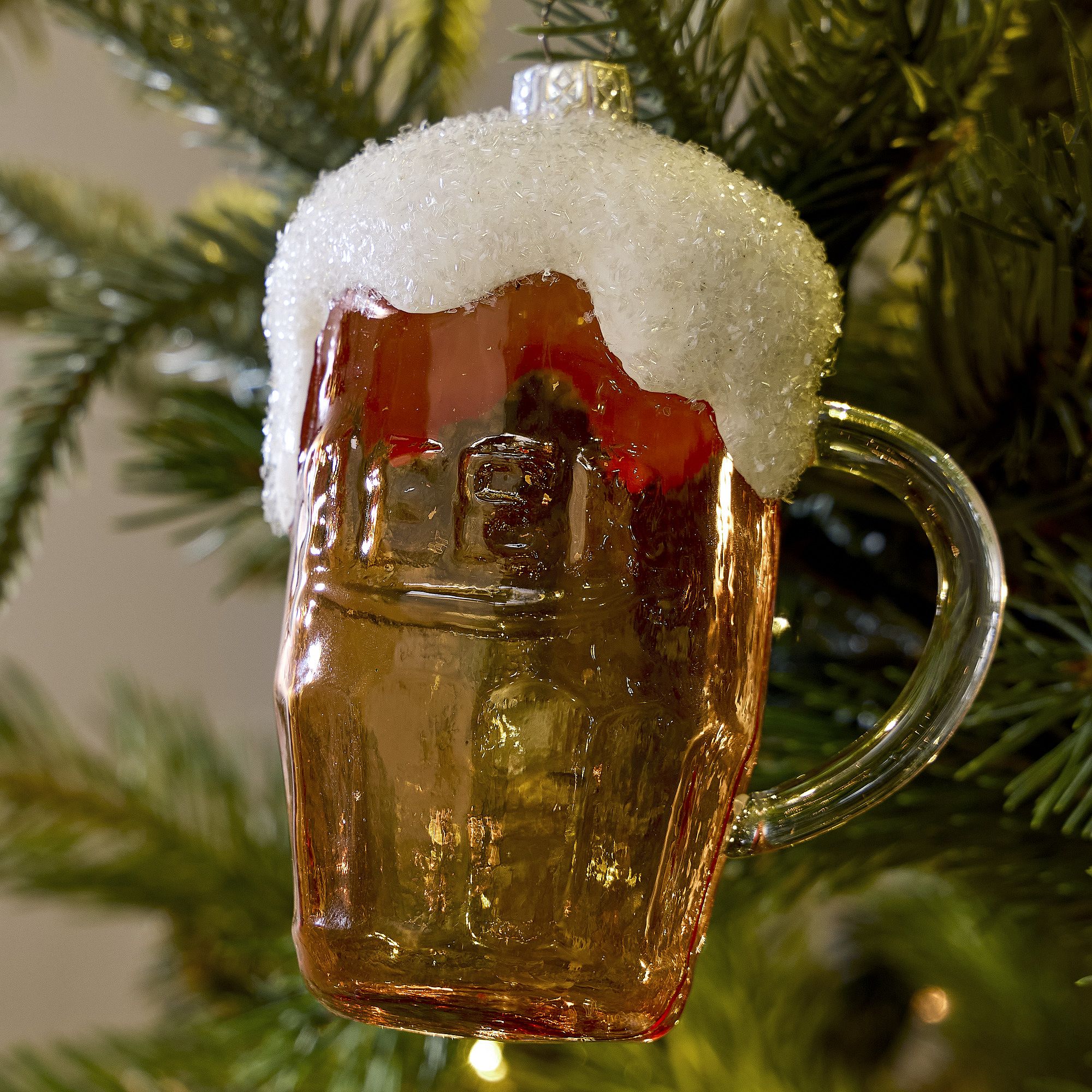 Glass Beer Mug Ornament | West Elm