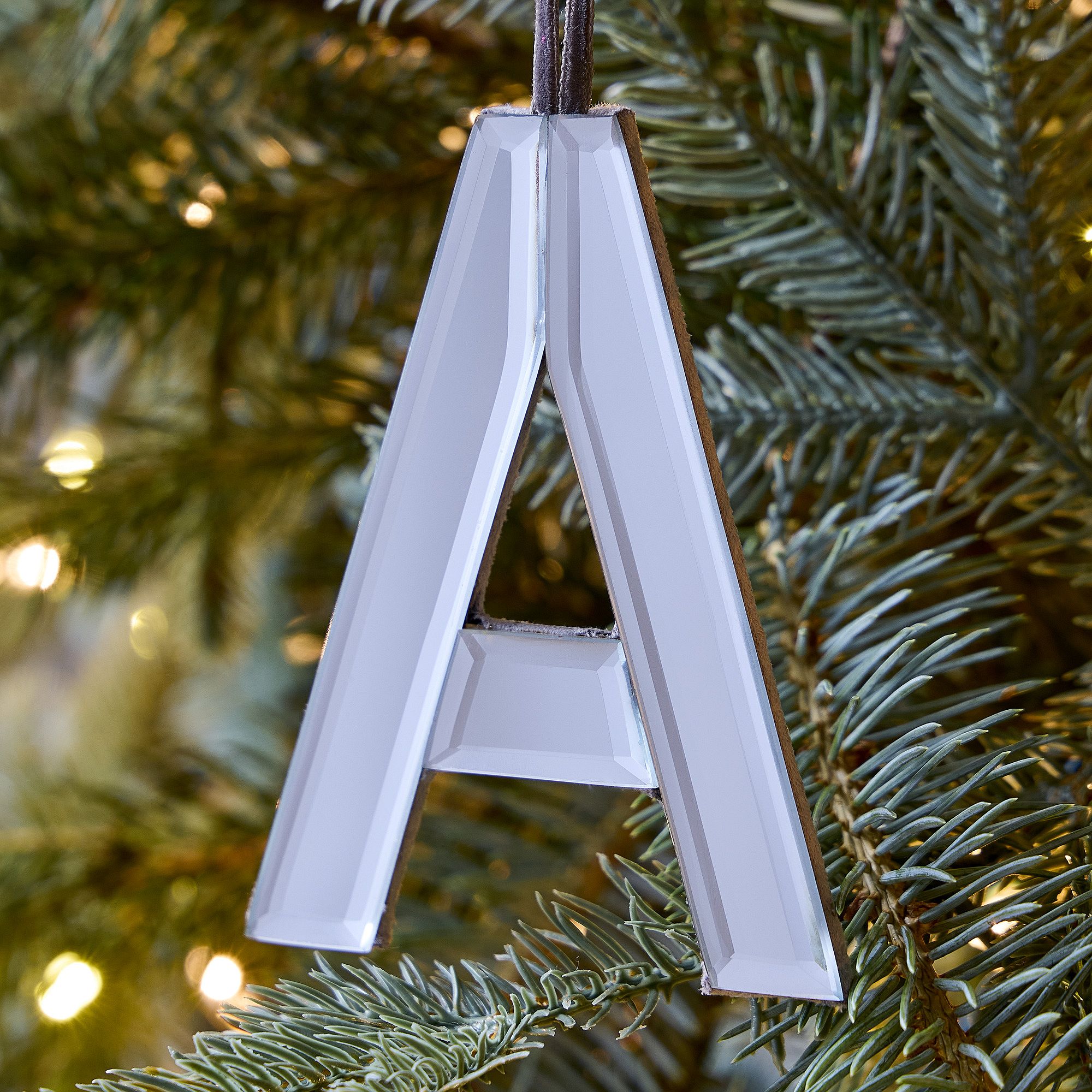 Mirrored Initial Ornaments | West Elm