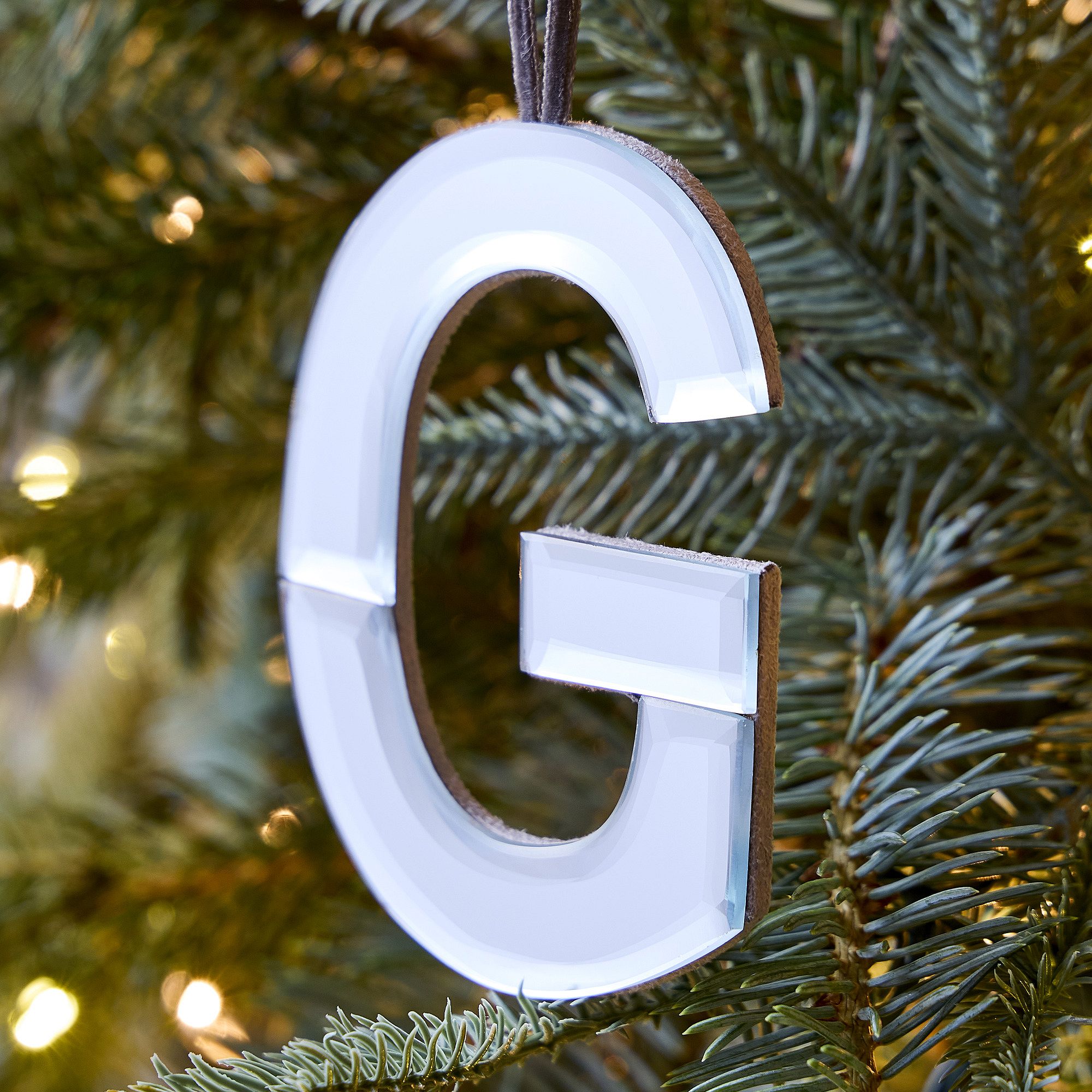 Mirrored Initial Ornaments | West Elm