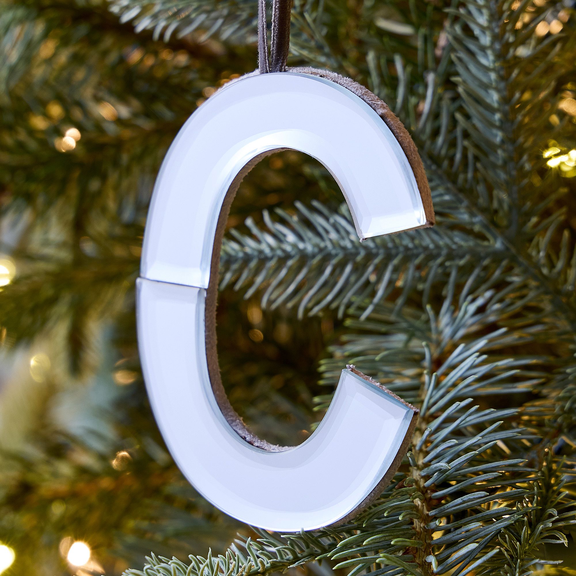 Mirrored Initial Ornaments | West Elm