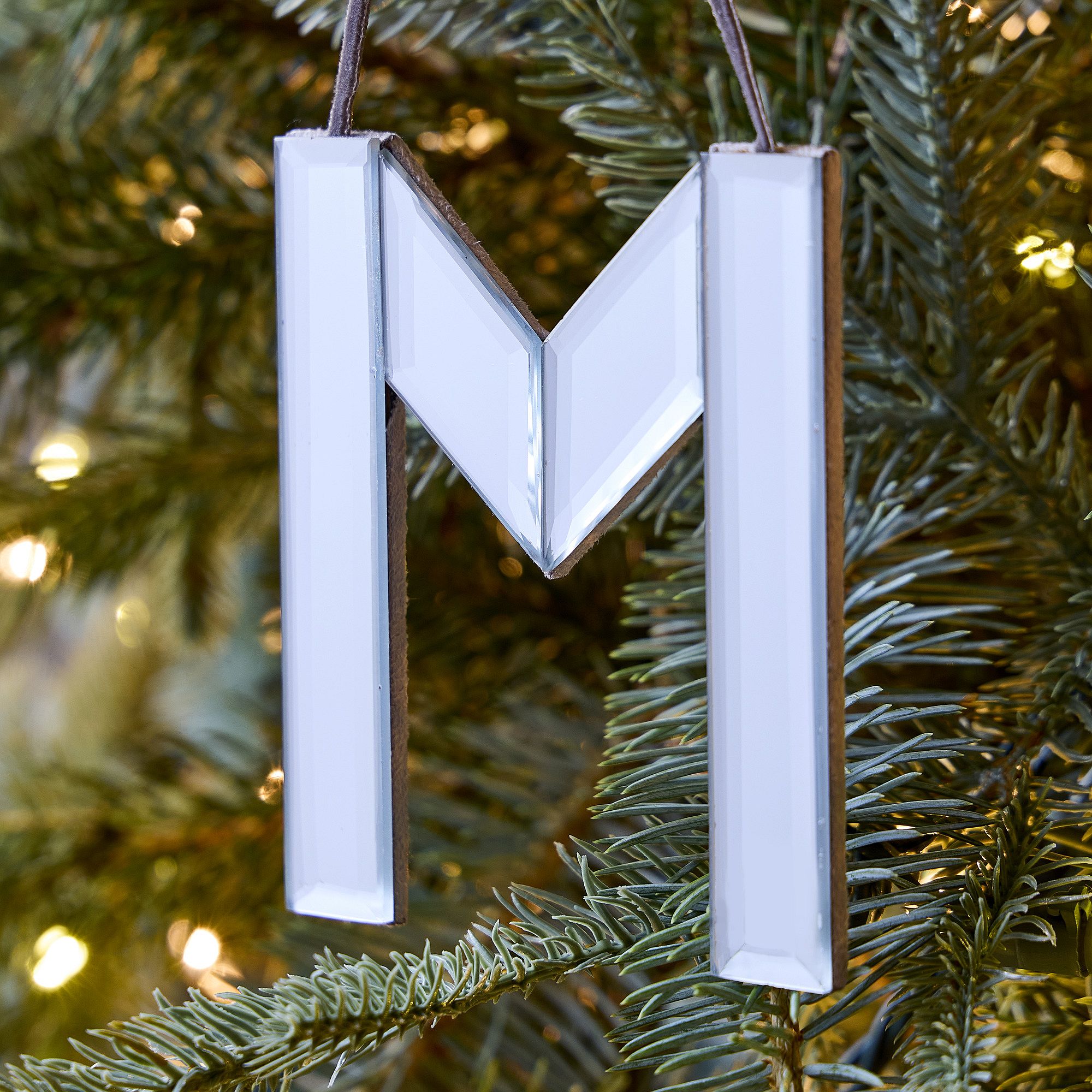 Mirrored Initial Ornaments | West Elm