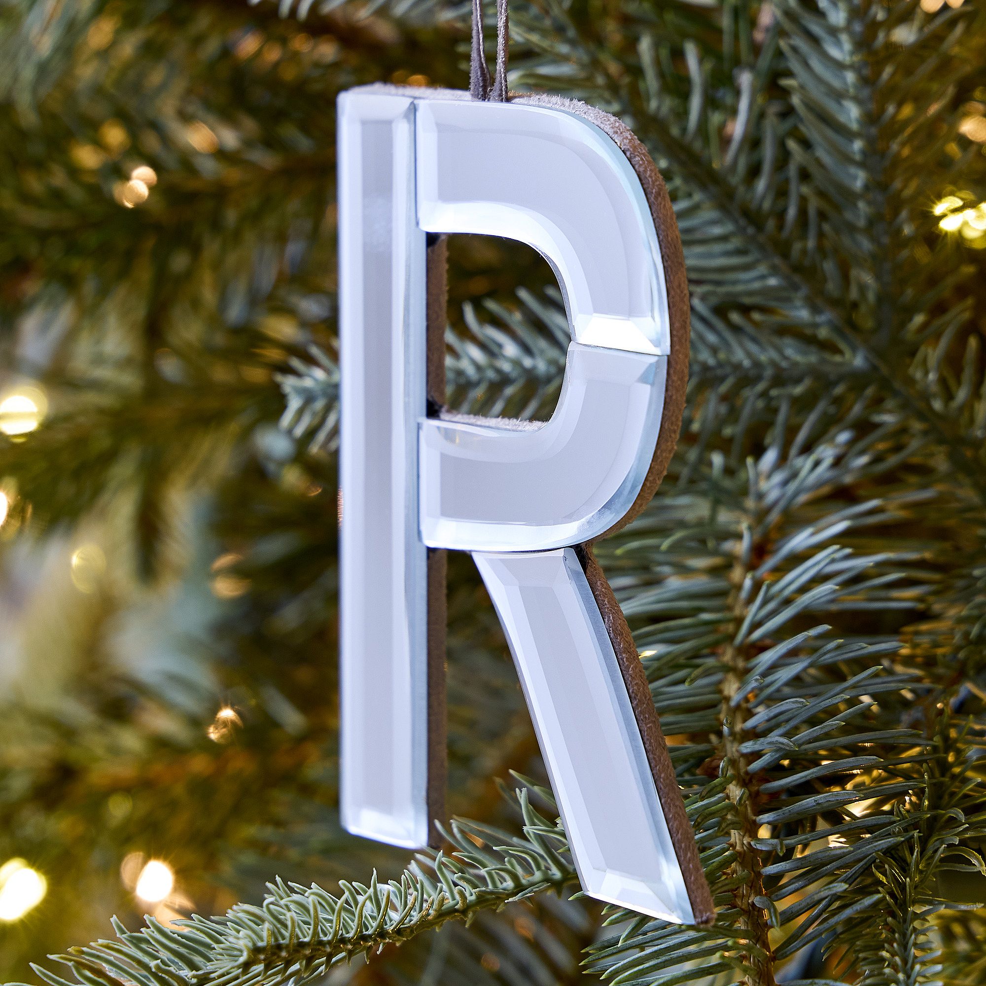 Mirrored Initial Ornaments | West Elm