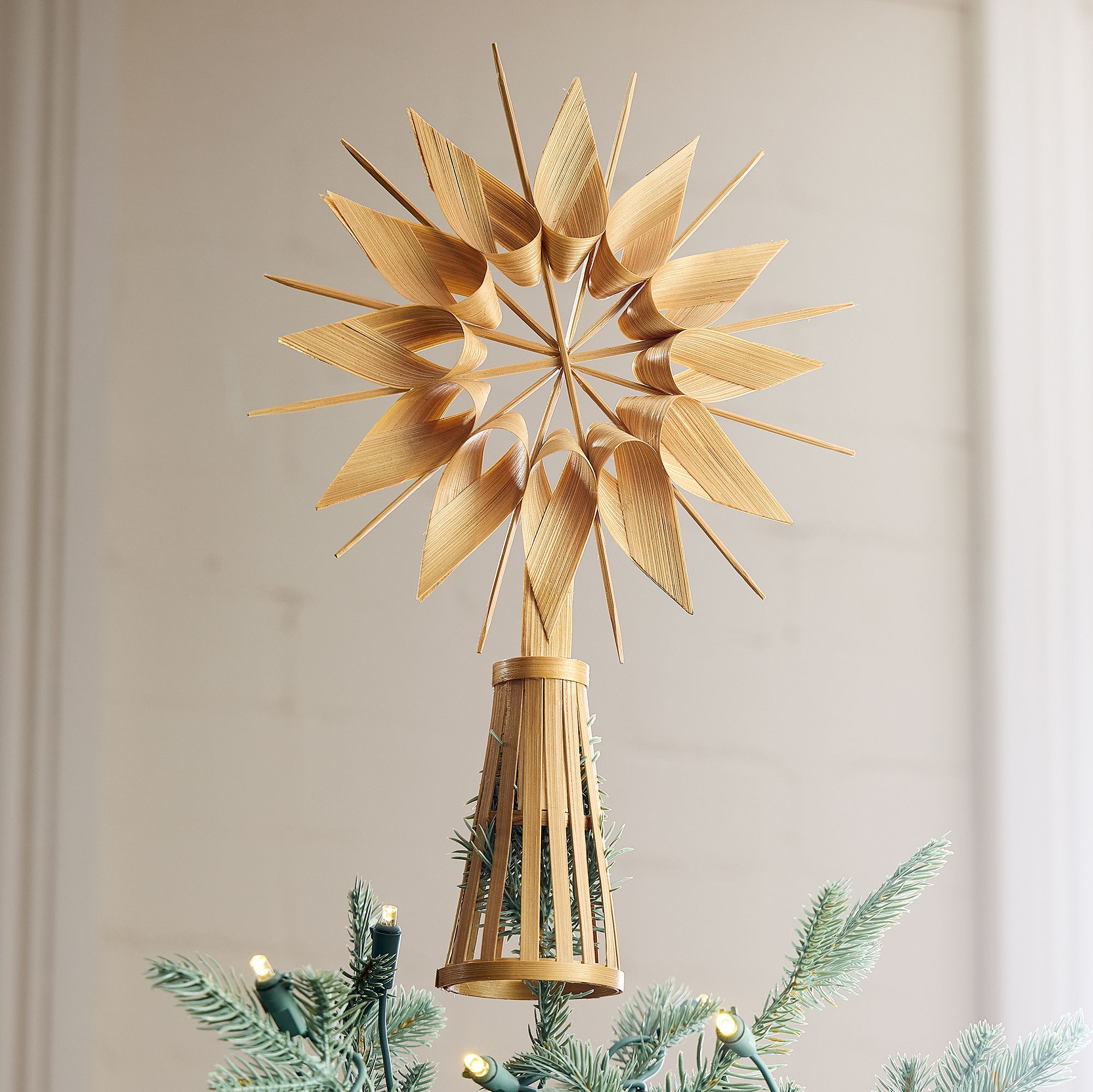 Finnish Folk Wood Tree Topper | West Elm