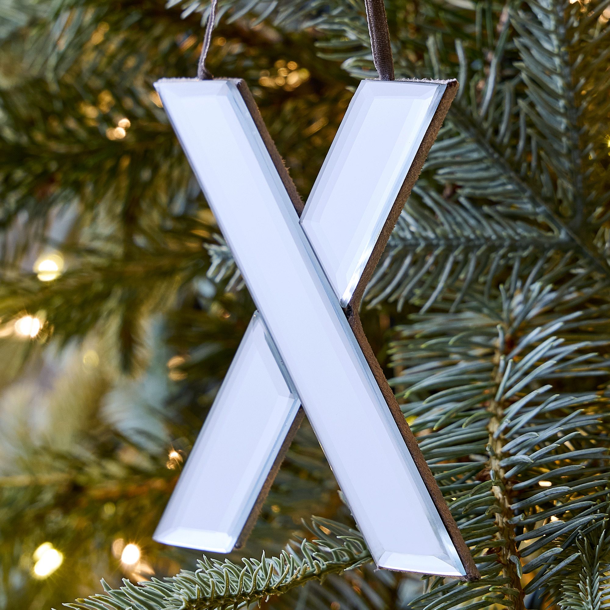 Mirrored Initial Ornaments | West Elm