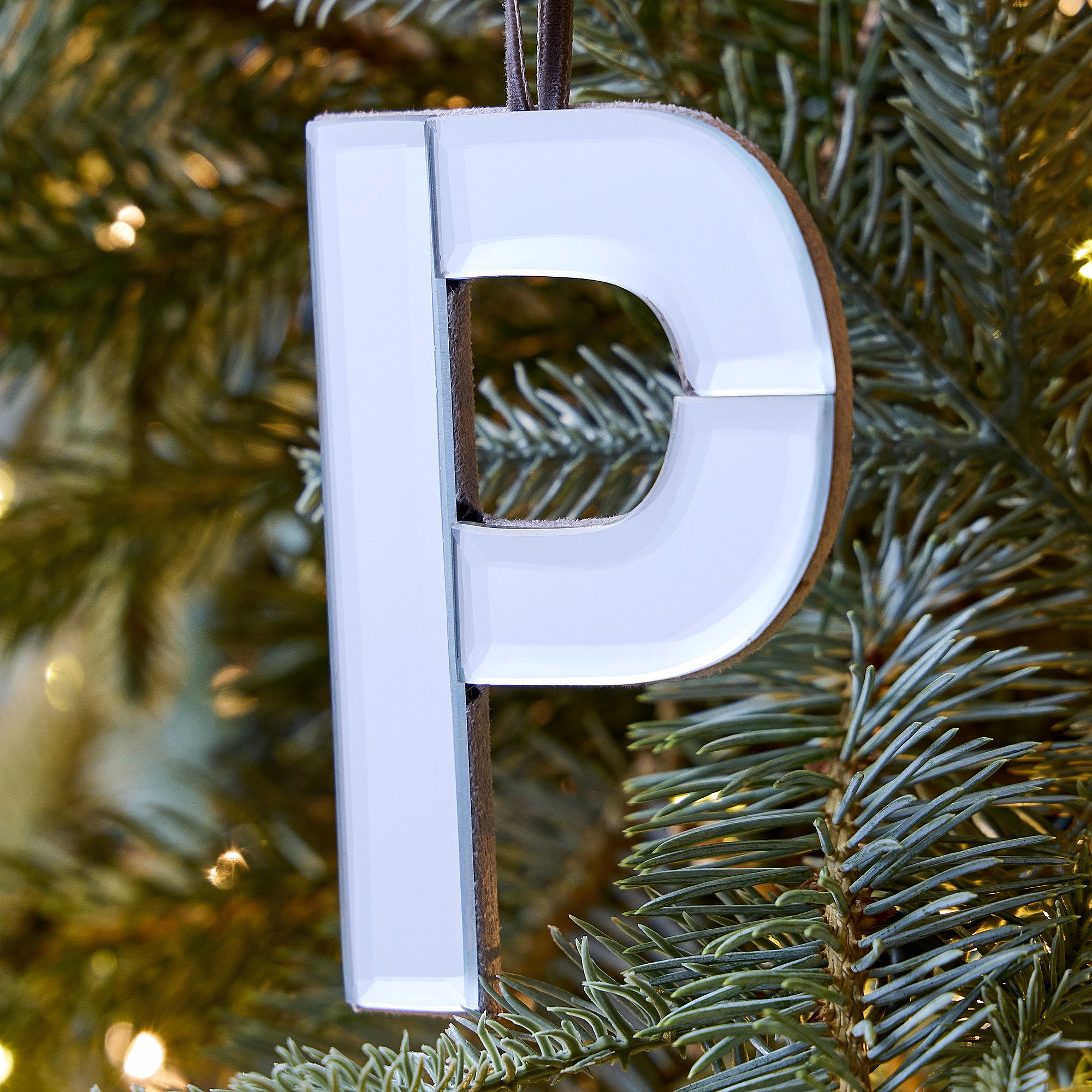 Mirrored Initial Ornaments | West Elm