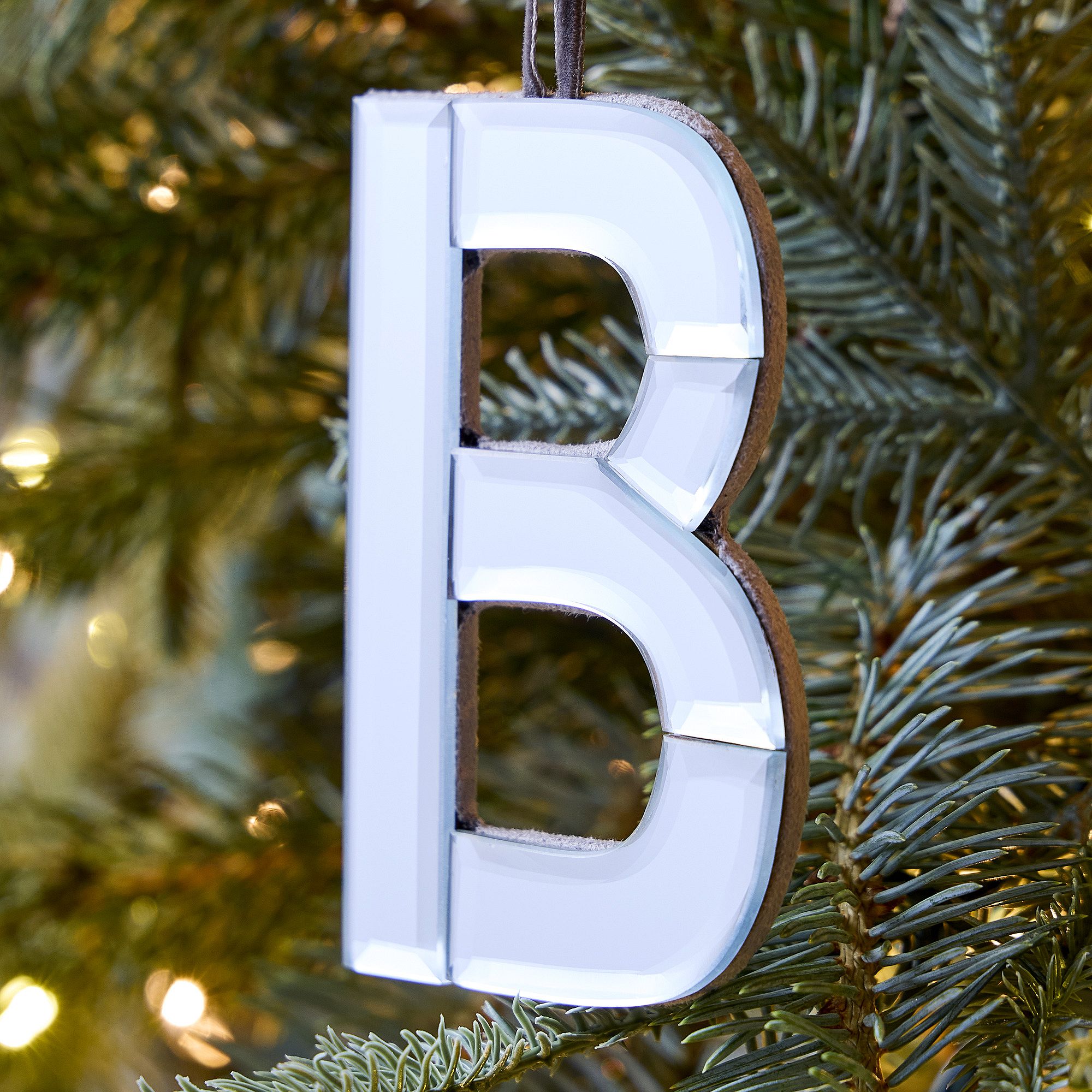 Mirrored Initial Ornaments | West Elm