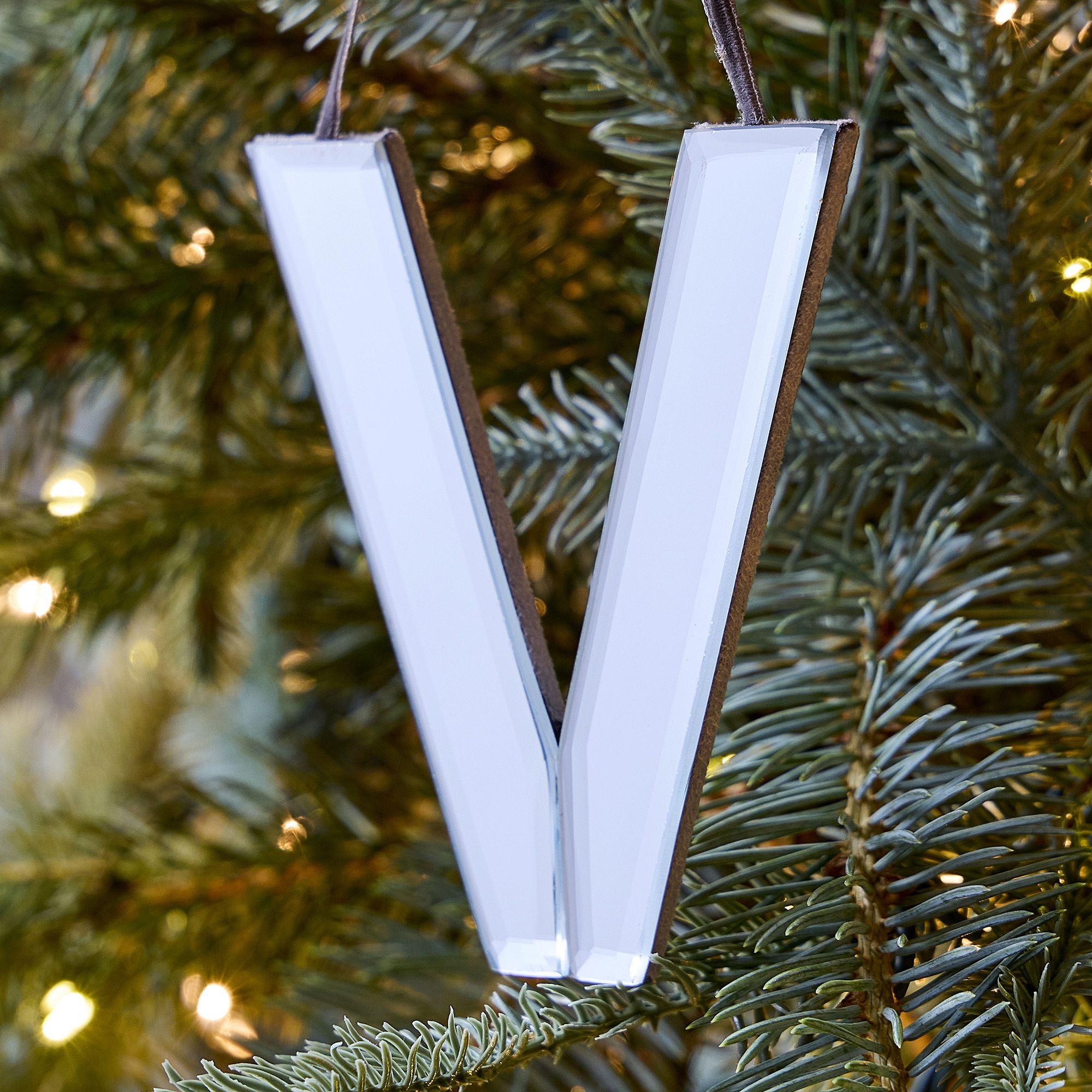 Mirrored Initial Ornaments | West Elm