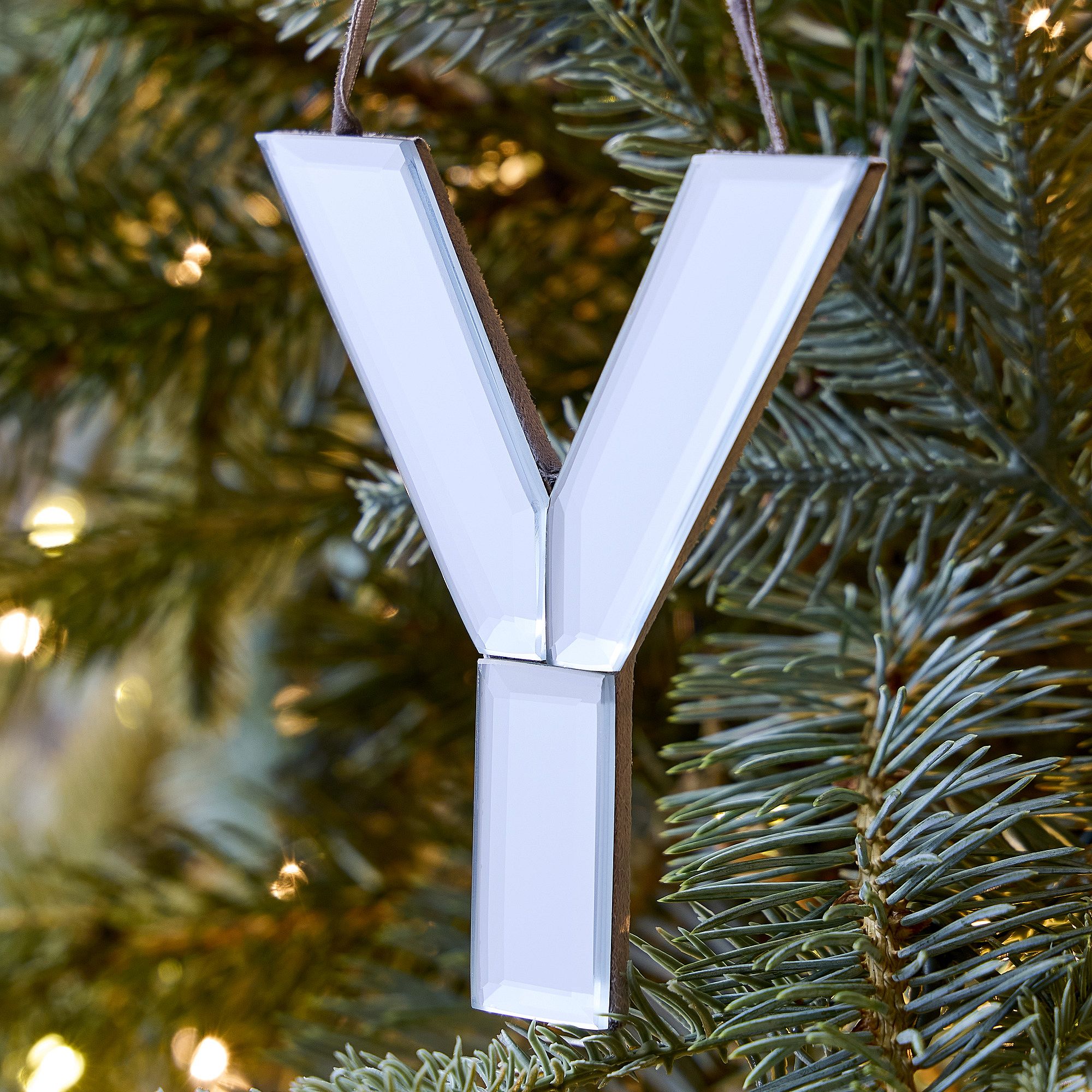 Mirrored Initial Ornaments | West Elm