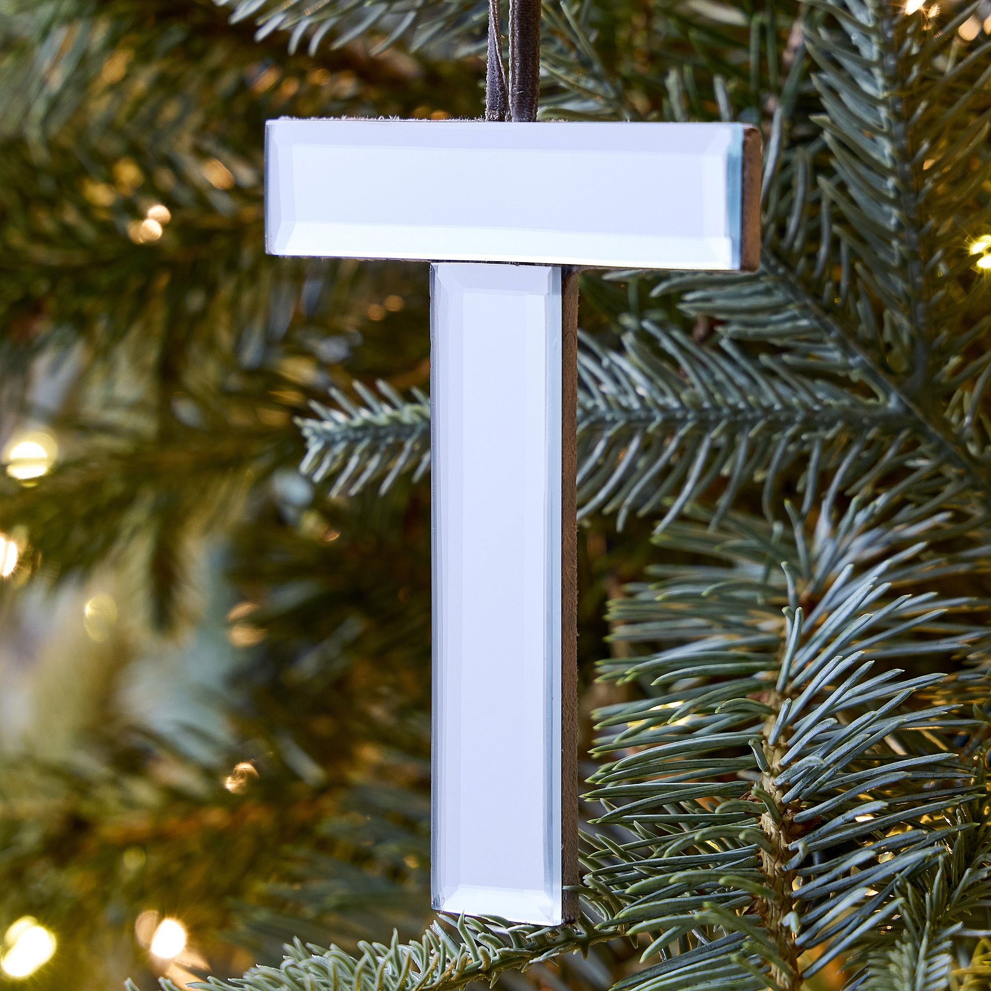 Mirrored Initial Ornaments | West Elm