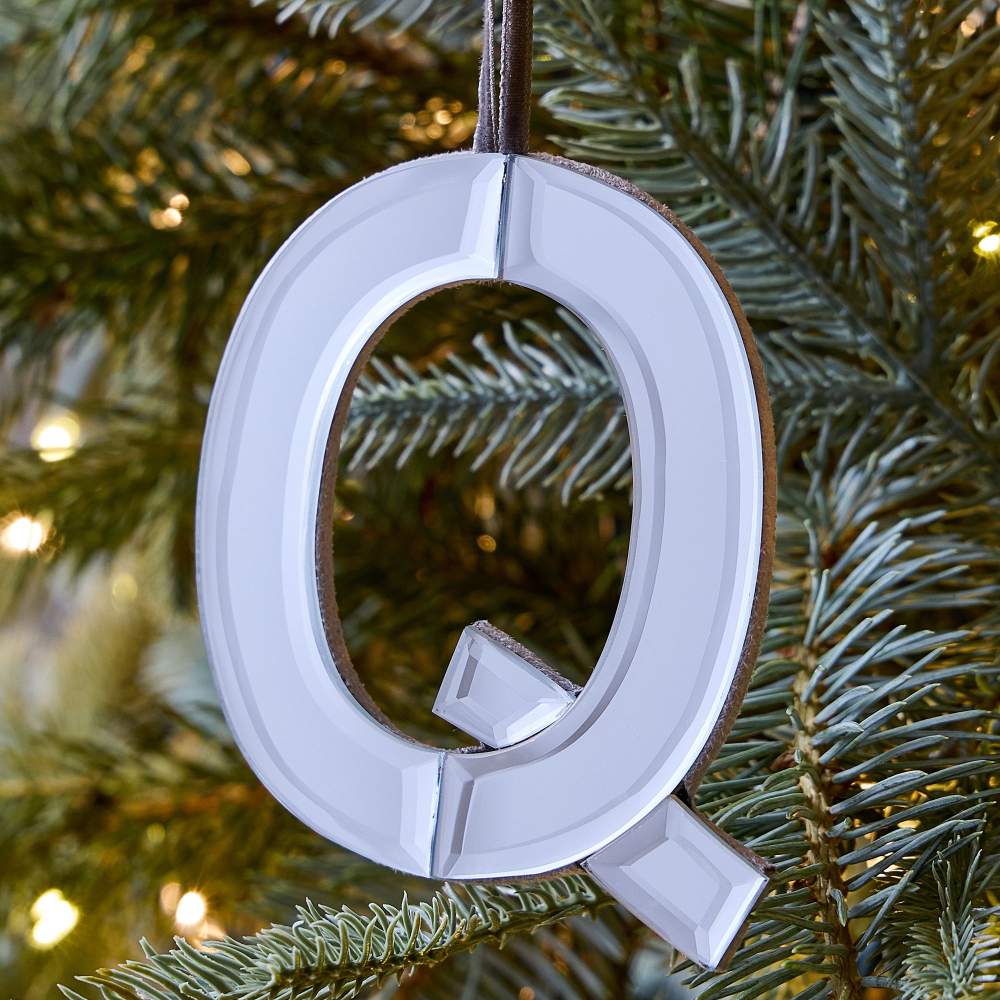 Mirrored Initial Ornaments | West Elm