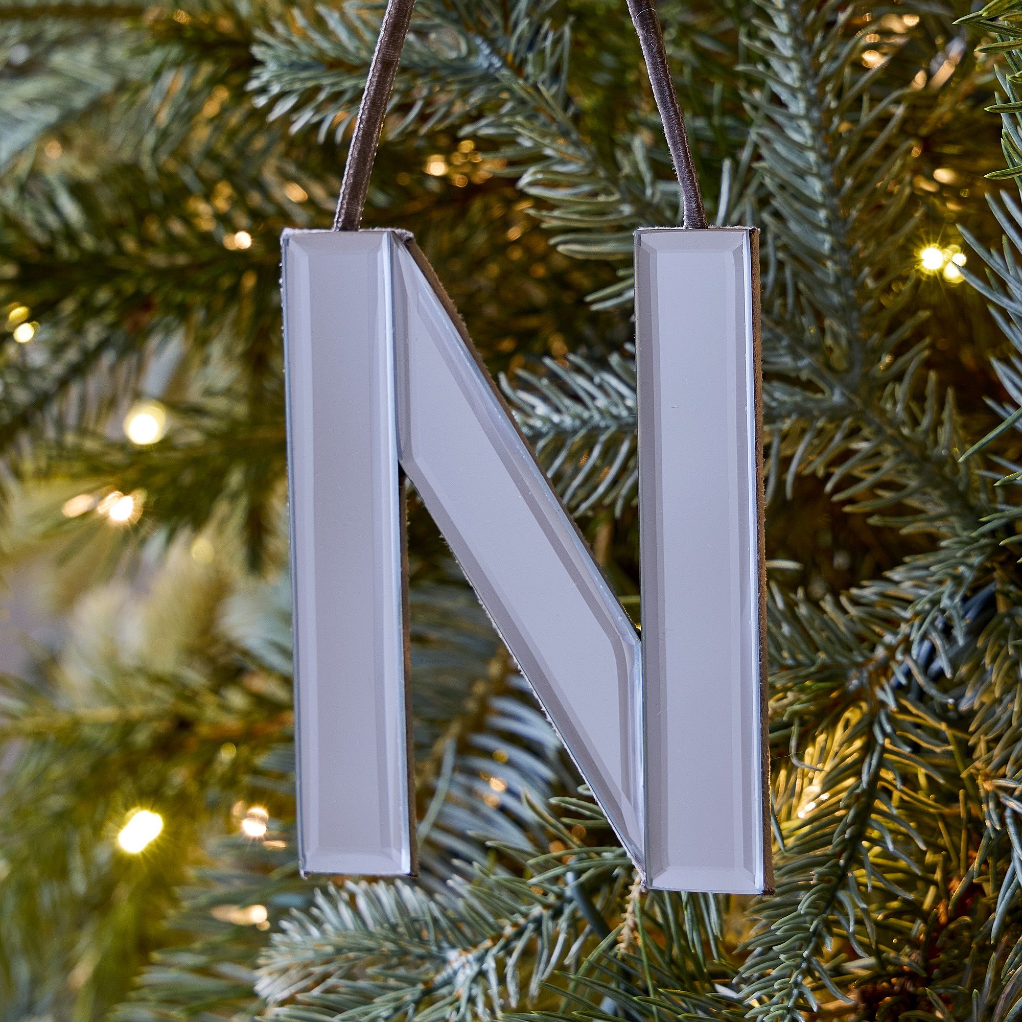 Mirrored Initial Ornaments | West Elm