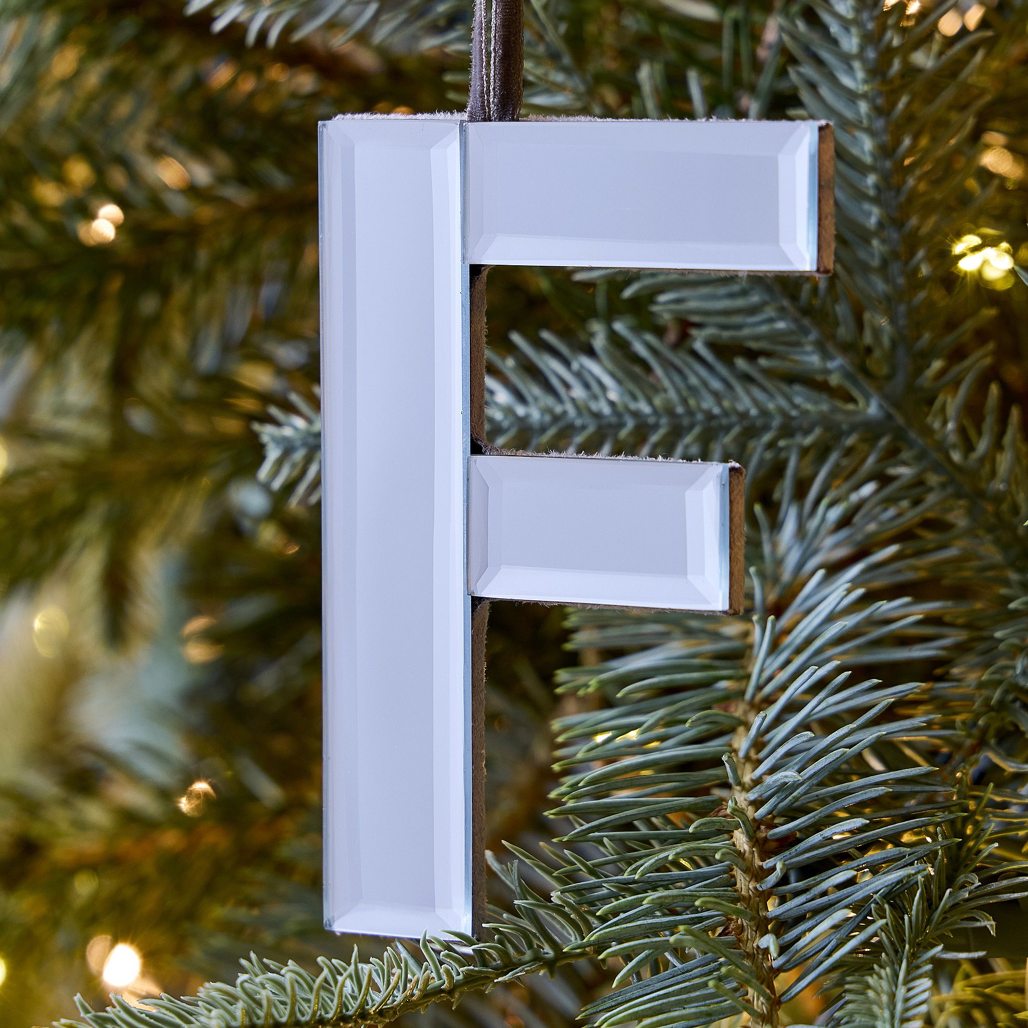 Mirrored Initial Ornaments | West Elm