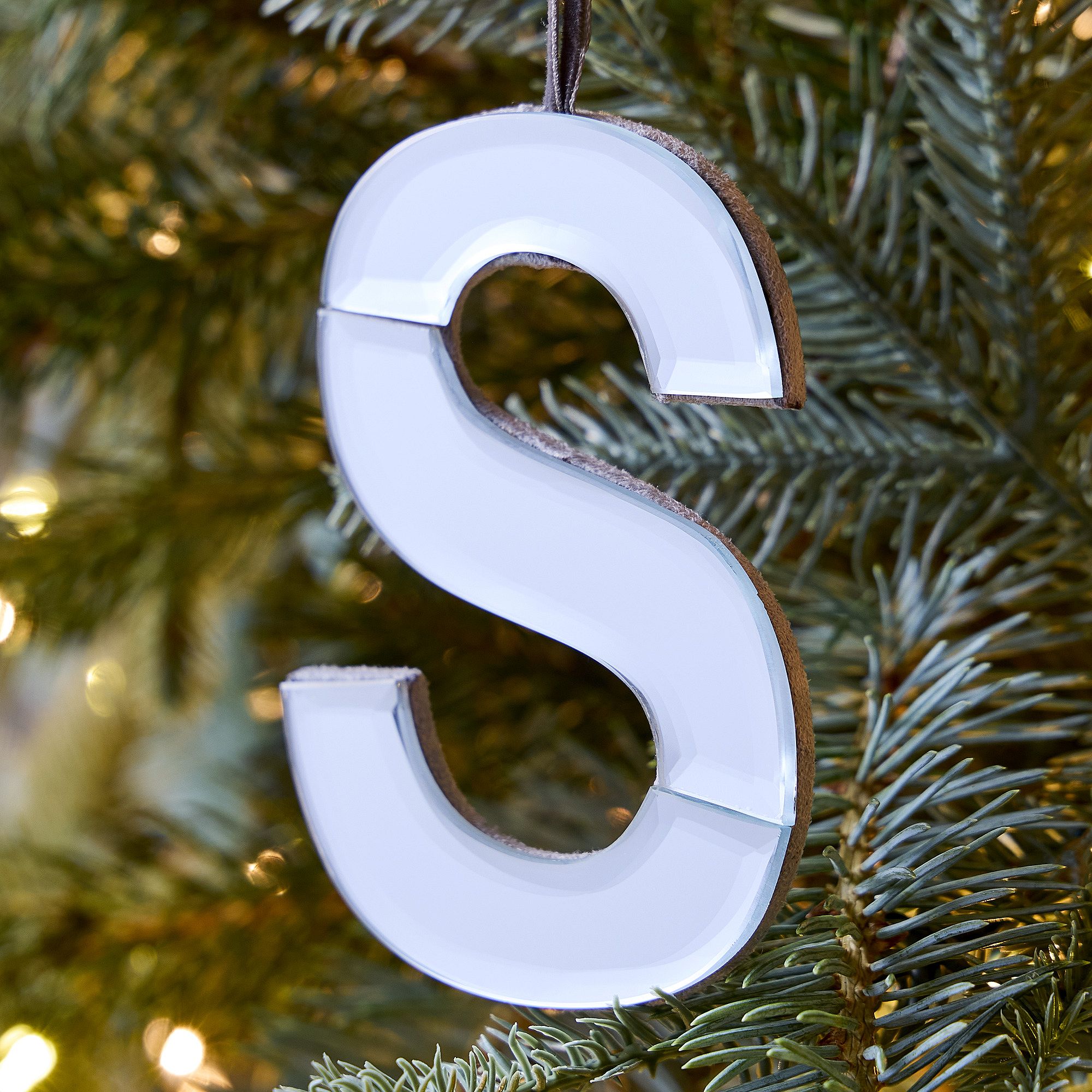 Mirrored Initial Ornaments | West Elm