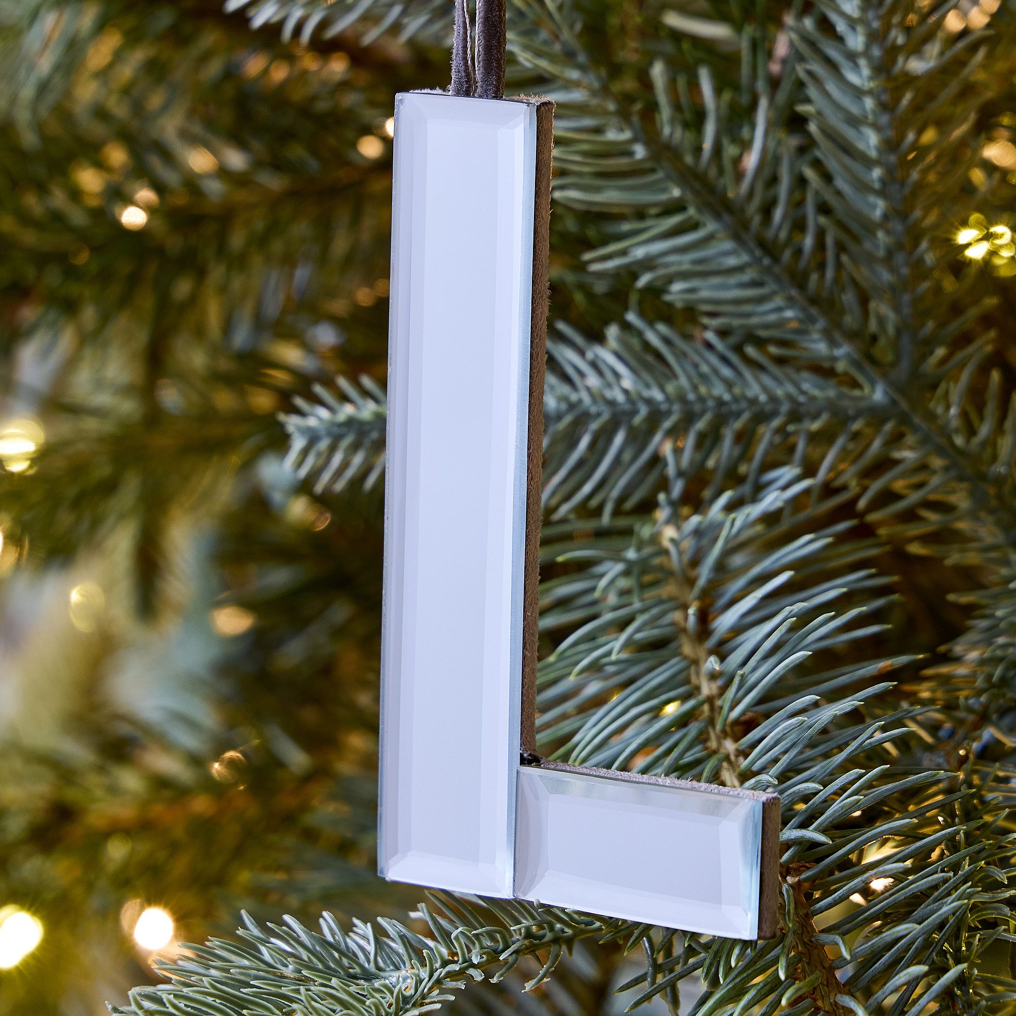 Mirrored Initial Ornaments | West Elm