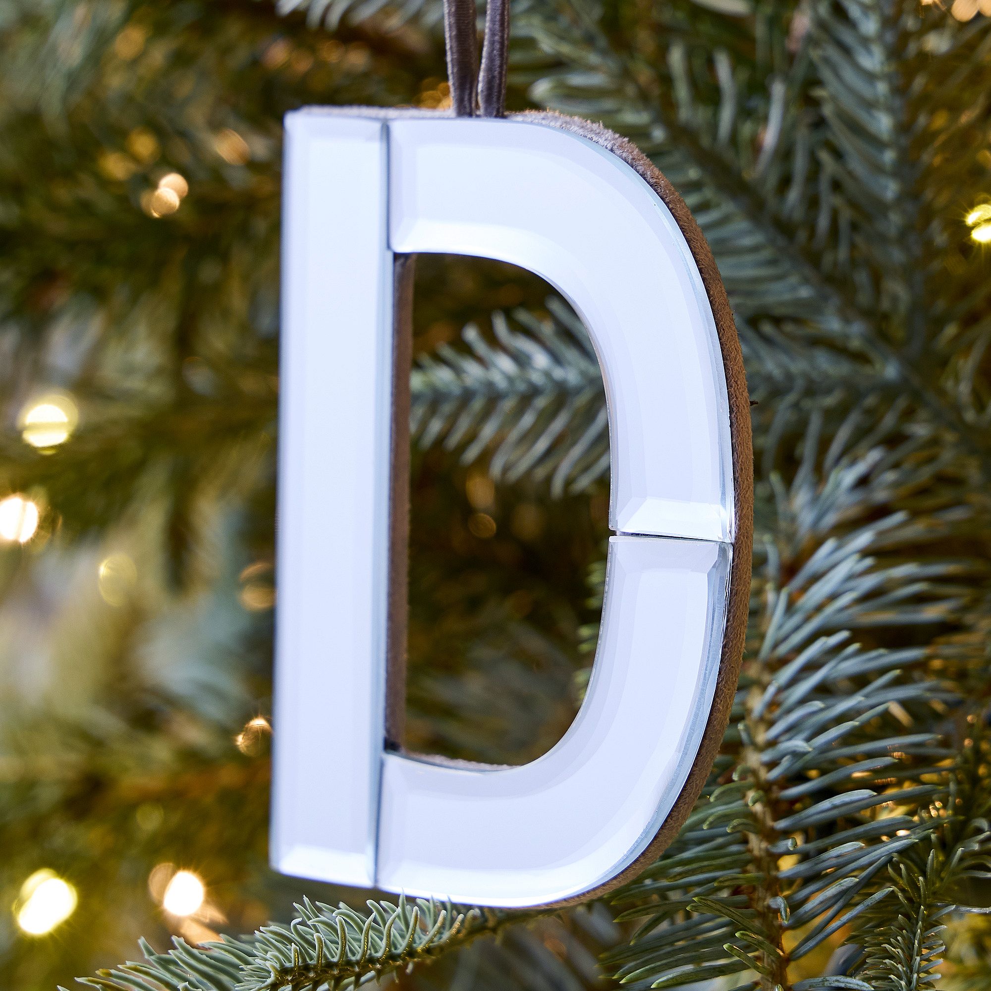 Mirrored Initial Ornaments | West Elm