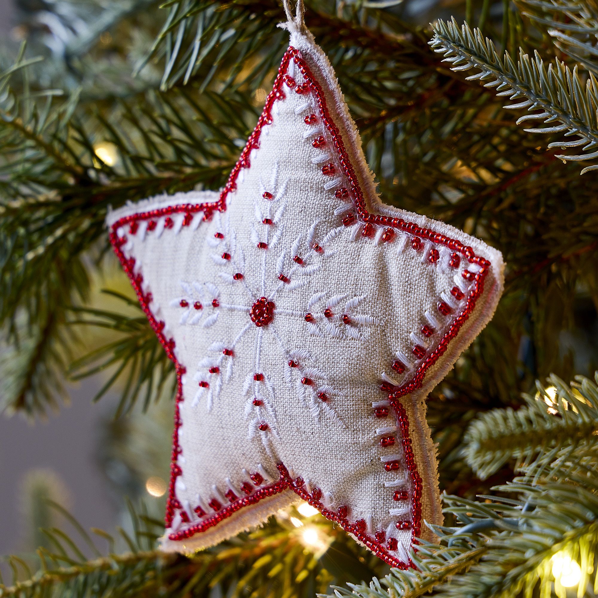 Beaded Star Ornament | West Elm