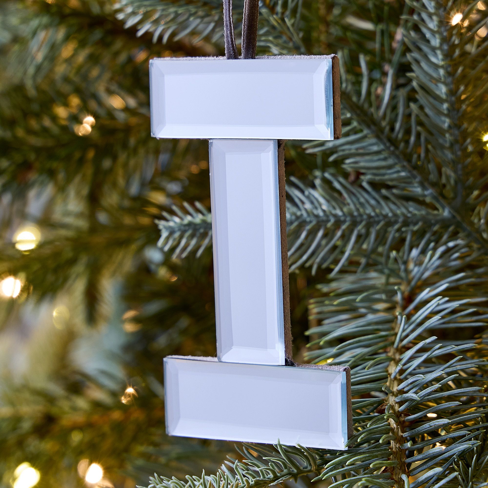 Mirrored Initial Ornaments | West Elm